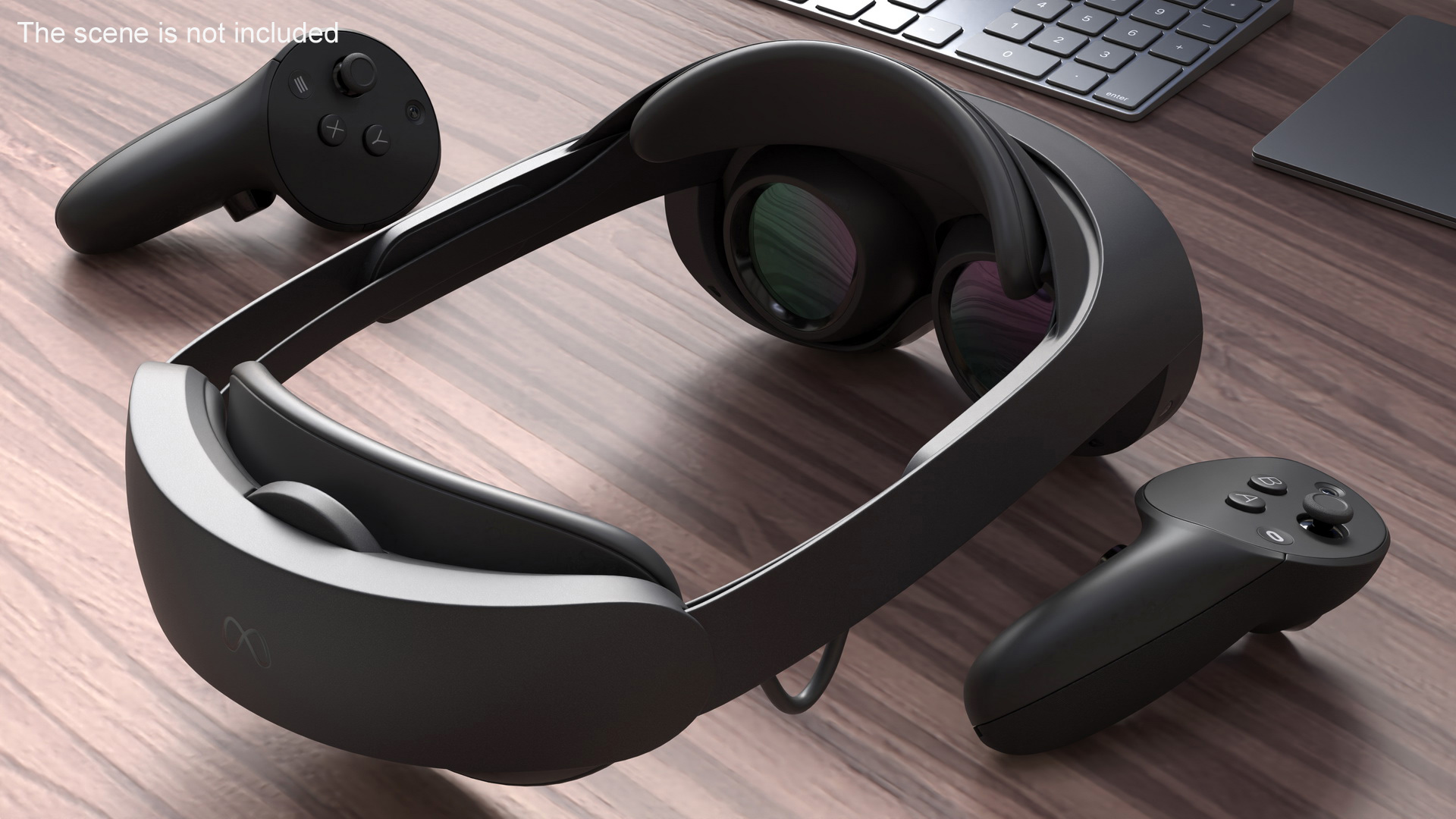 VR Headset Meta Quest Pro with Controllers 3D