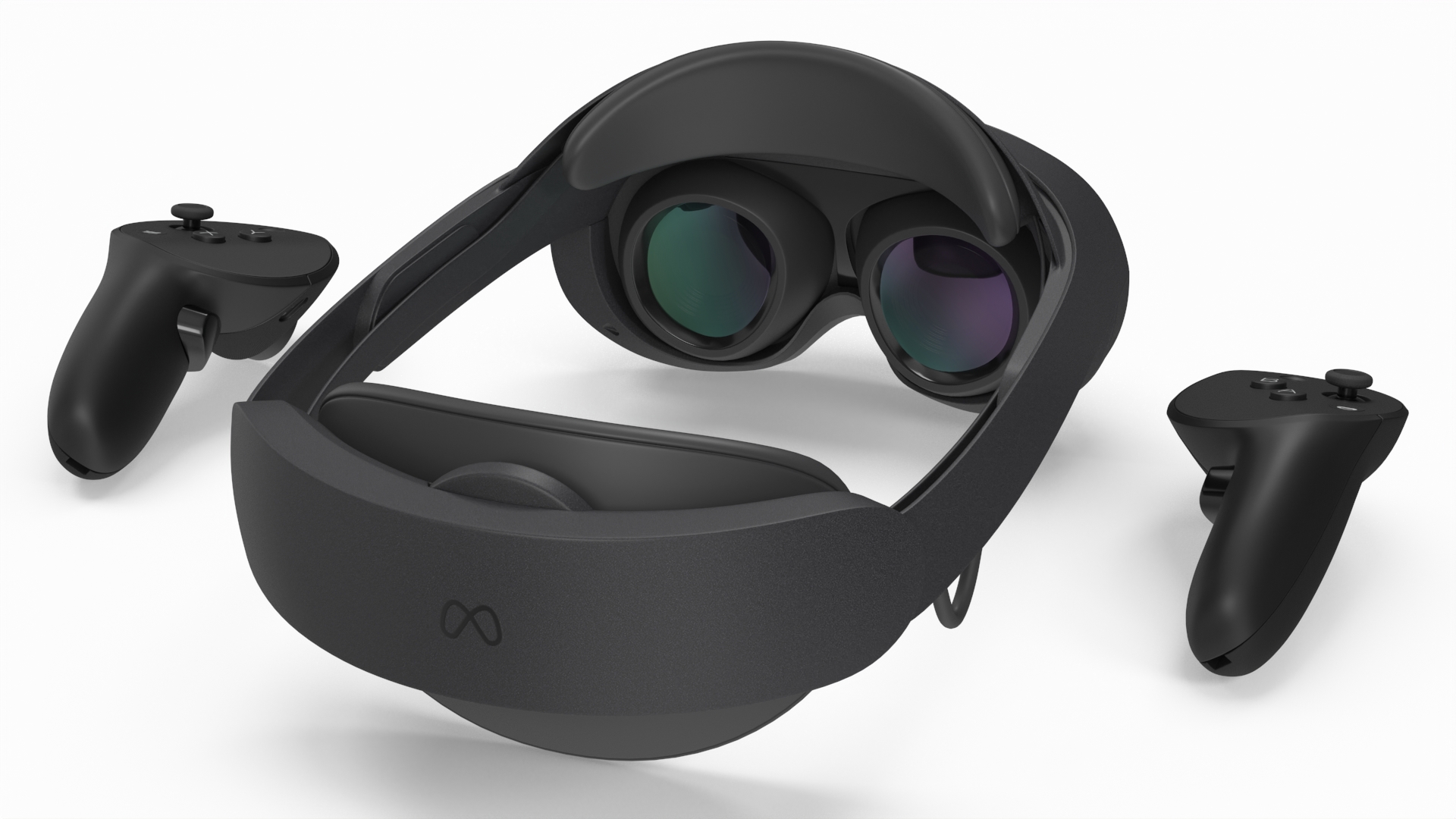 VR Headset Meta Quest Pro with Controllers 3D