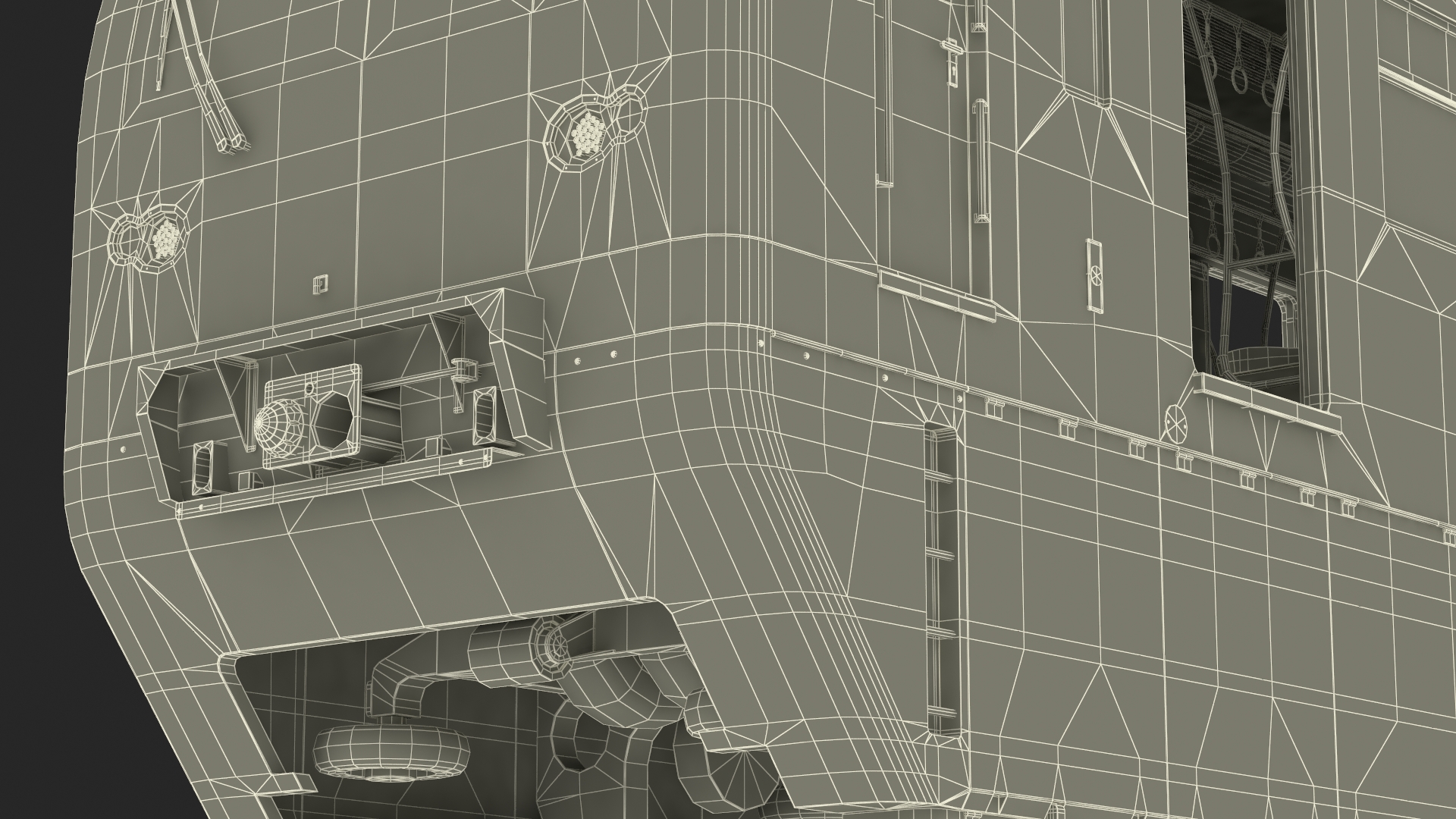 3D model Chongqing Monorail Train Rigged for Cinema 4D