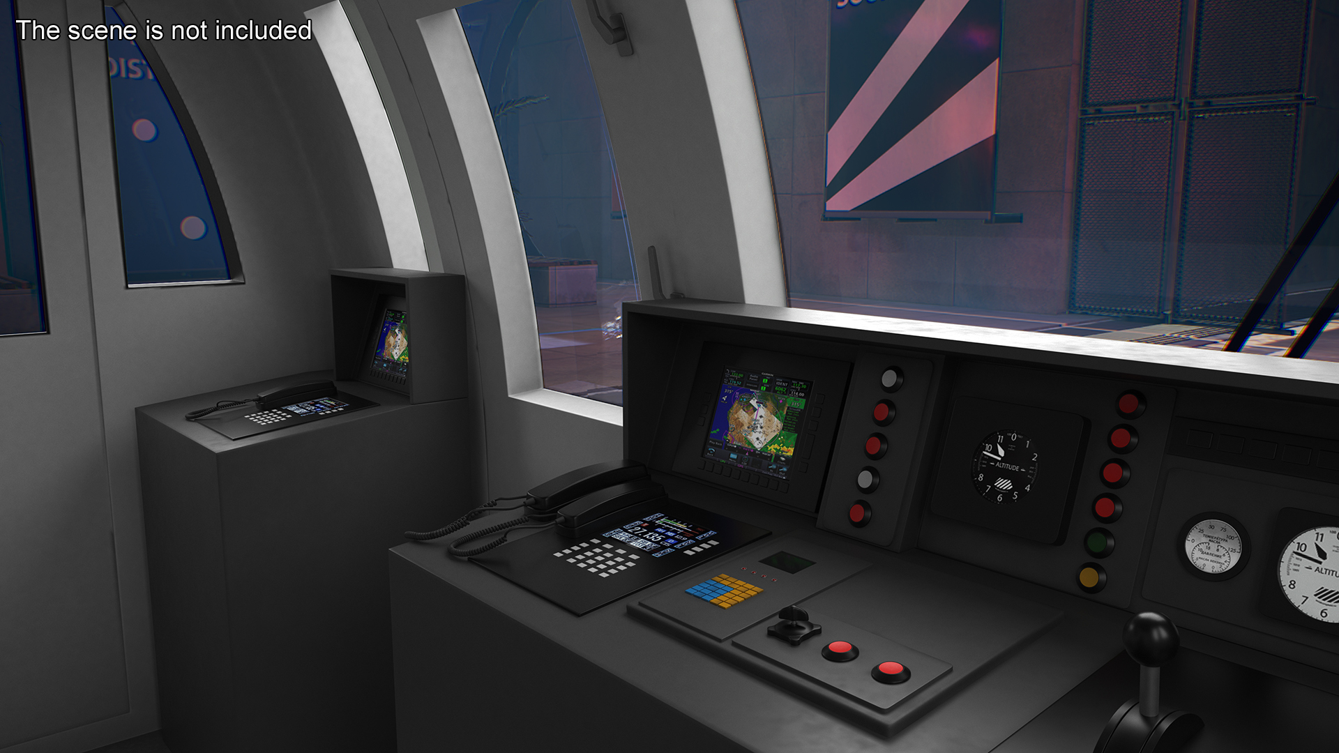 3D model Chongqing Monorail Train Rigged for Cinema 4D