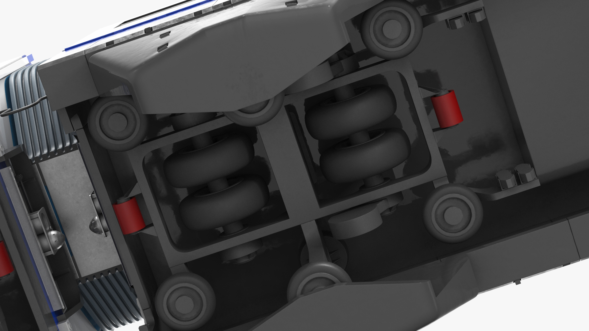 3D model Chongqing Monorail Train Rigged for Cinema 4D