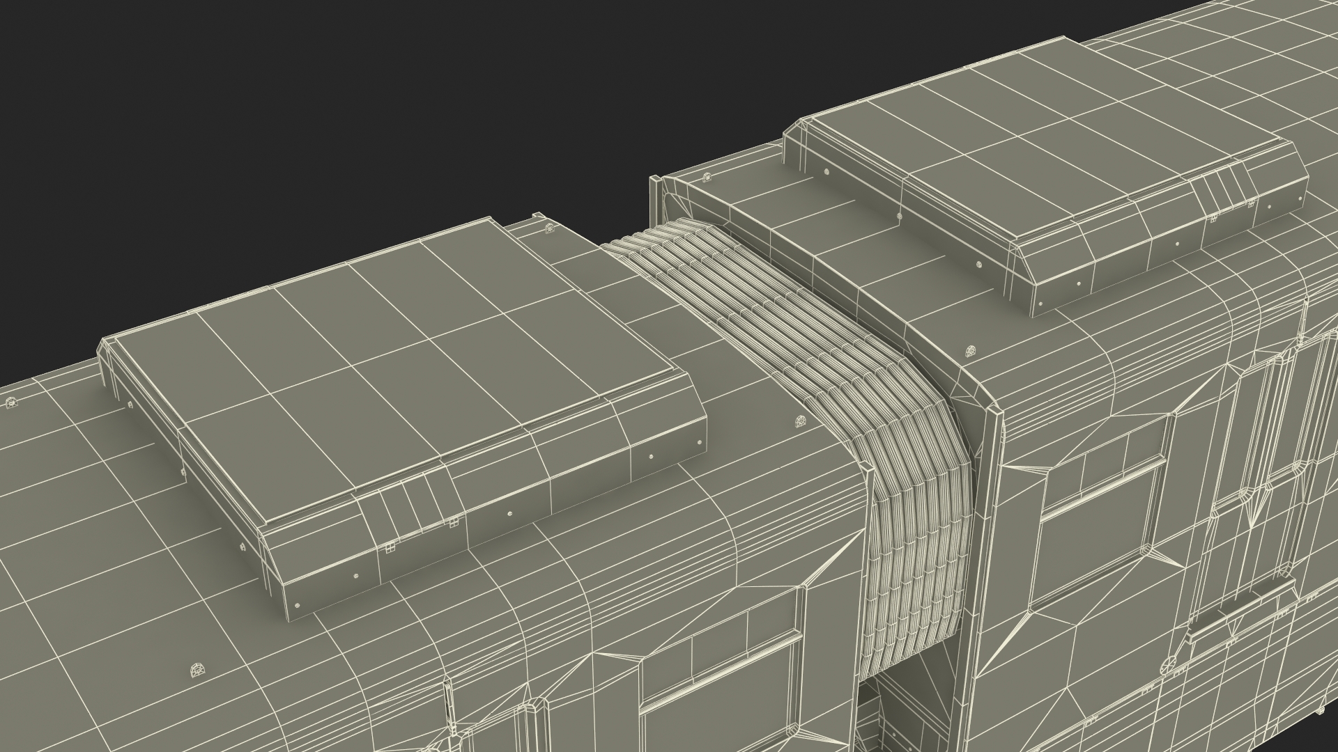 3D model Chongqing Monorail Train Rigged for Cinema 4D