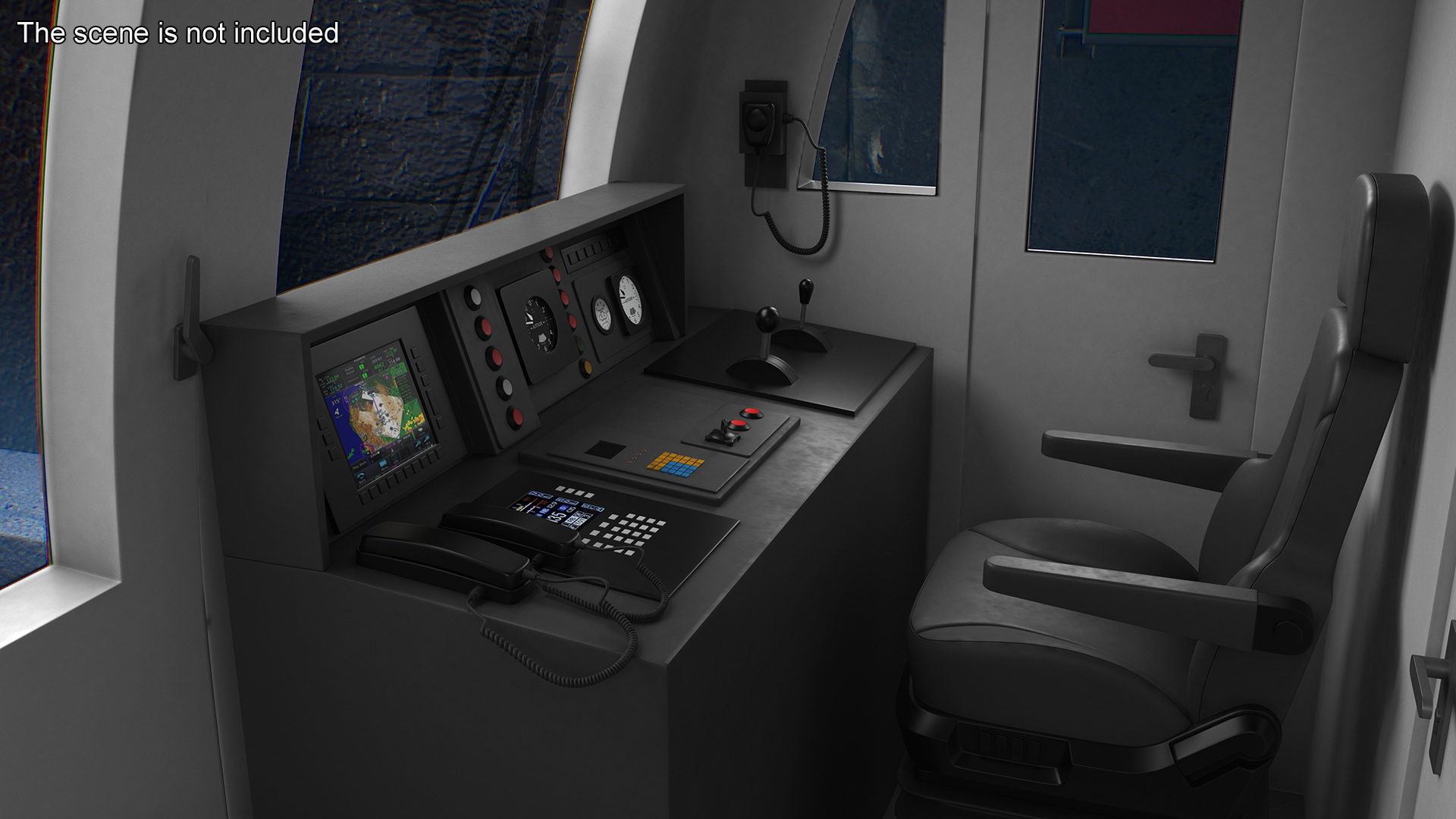 3D model Chongqing Monorail Train Rigged for Cinema 4D
