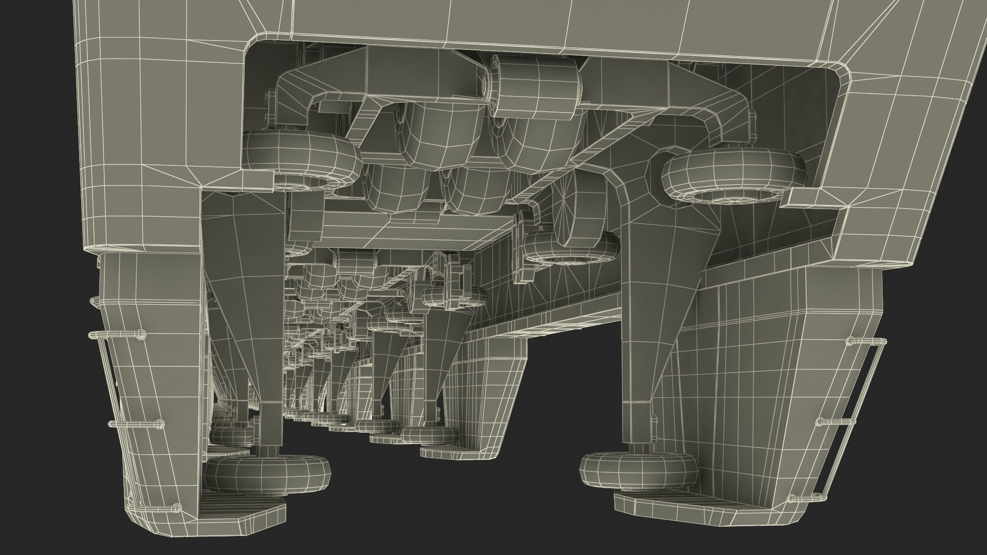 3D model Chongqing Monorail Train Rigged for Cinema 4D