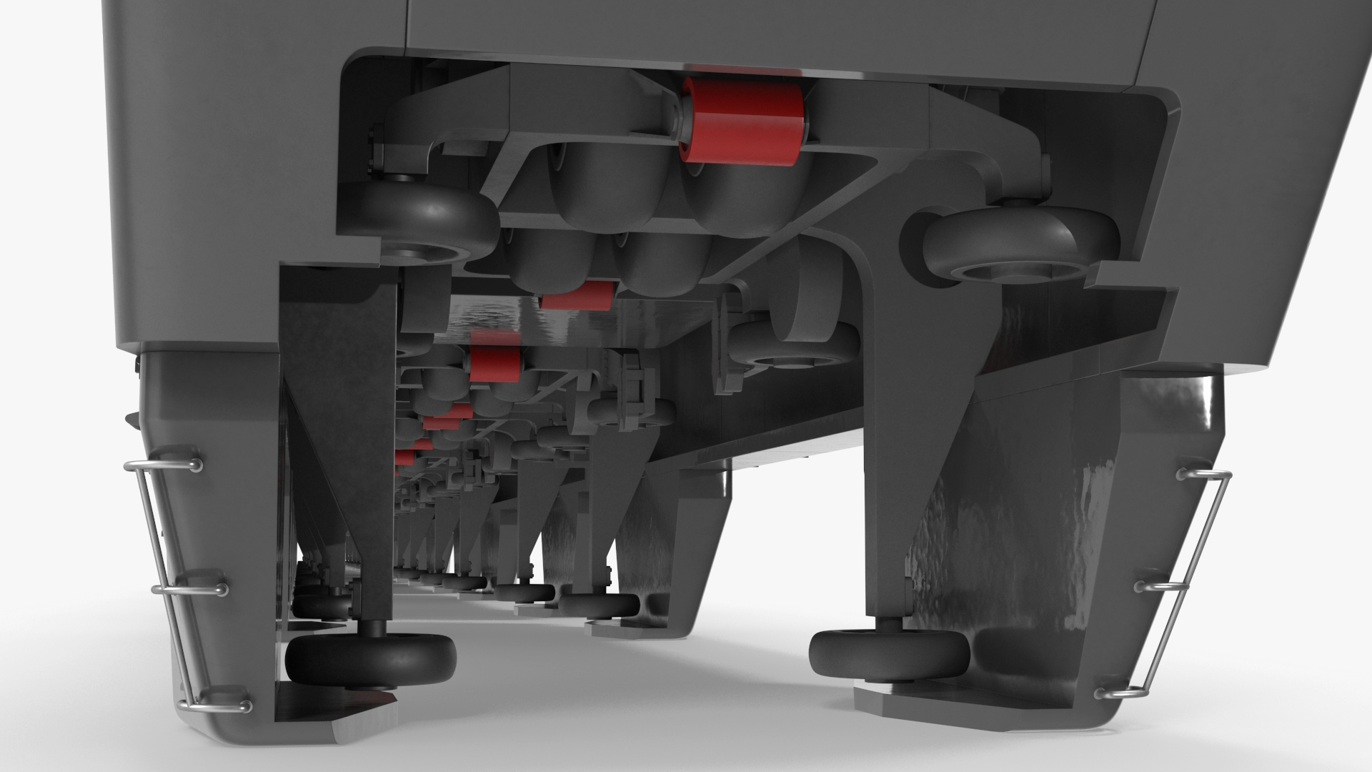 3D model Chongqing Monorail Train Rigged for Cinema 4D