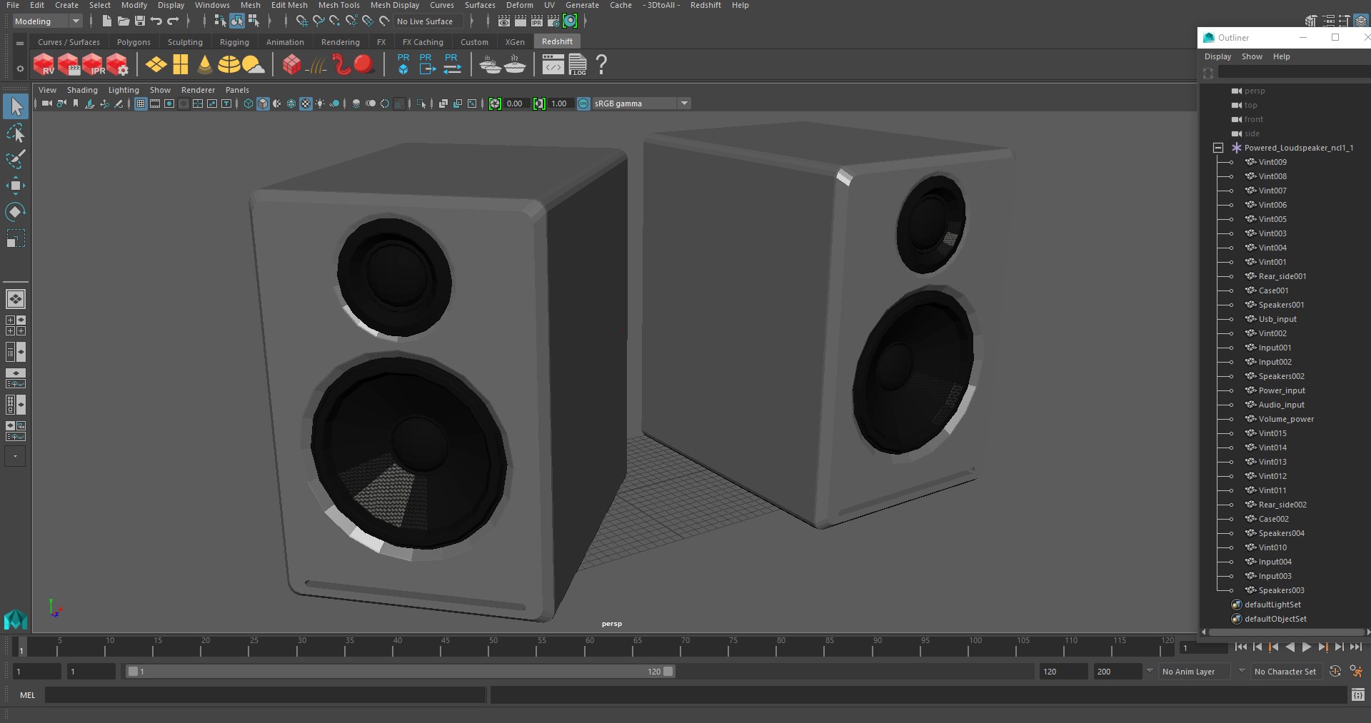 Powered Loudspeaker 3D model