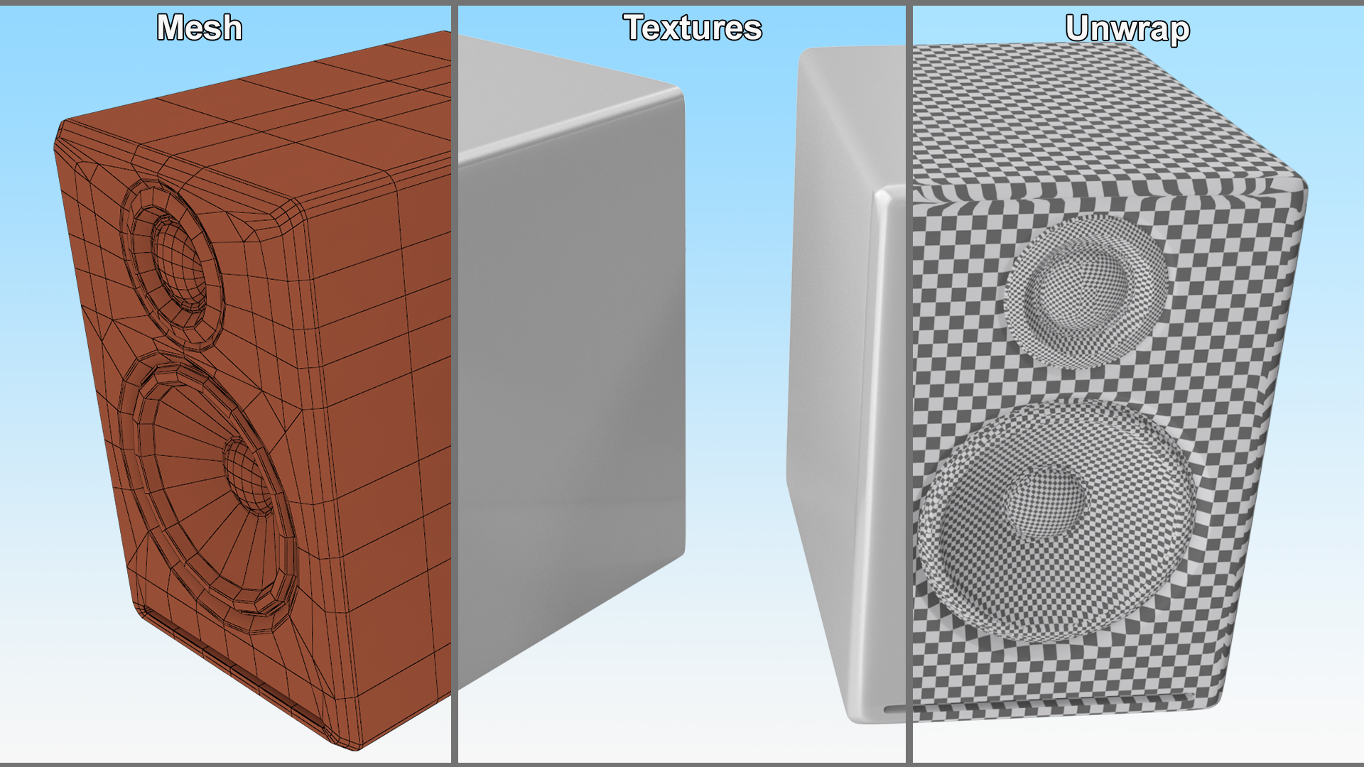 Powered Loudspeaker 3D model