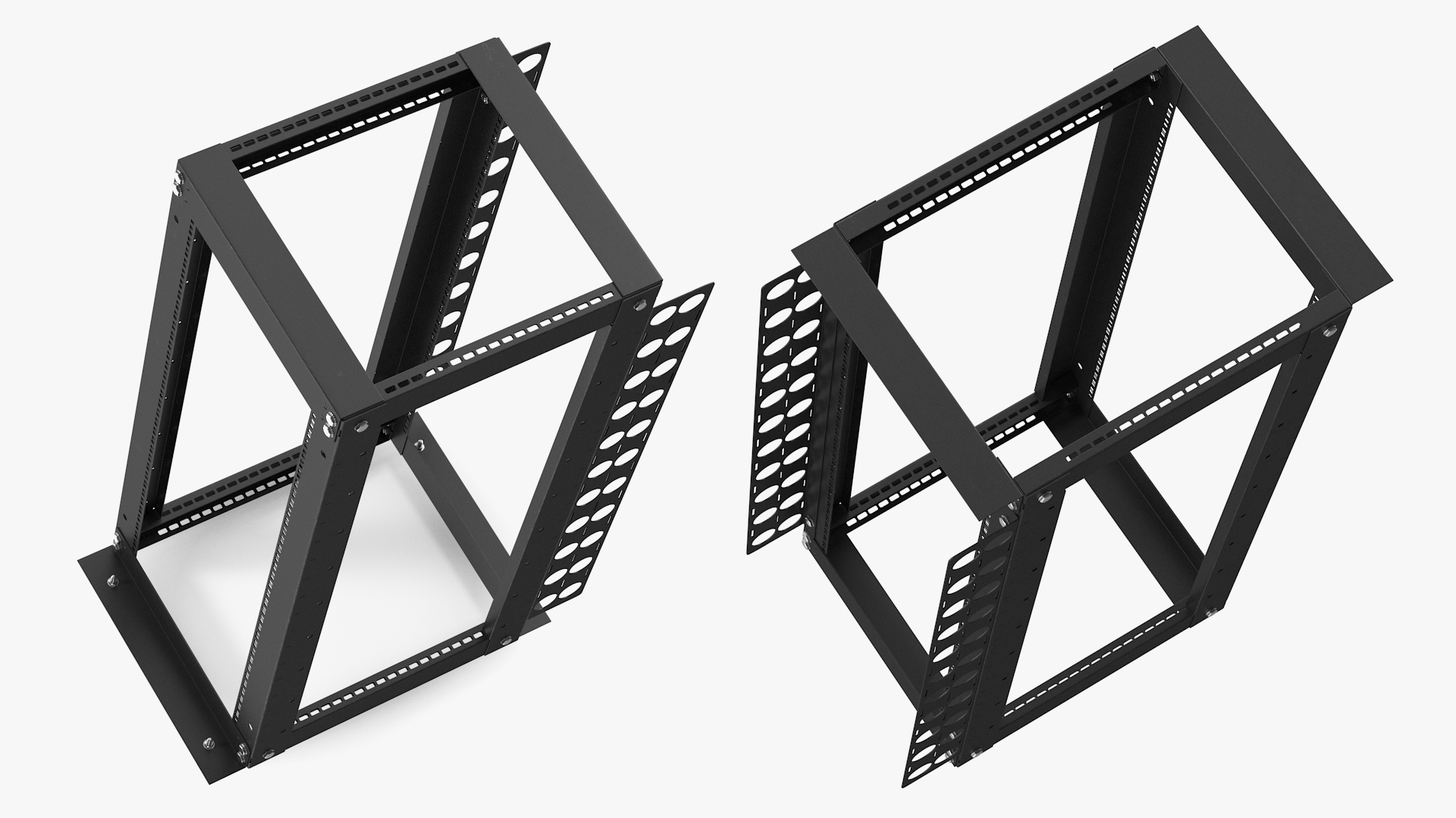 Open Frame Server Rack 30U Empty 3D