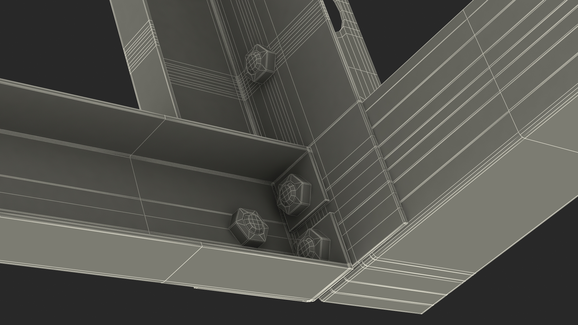 Open Frame Server Rack 30U Empty 3D