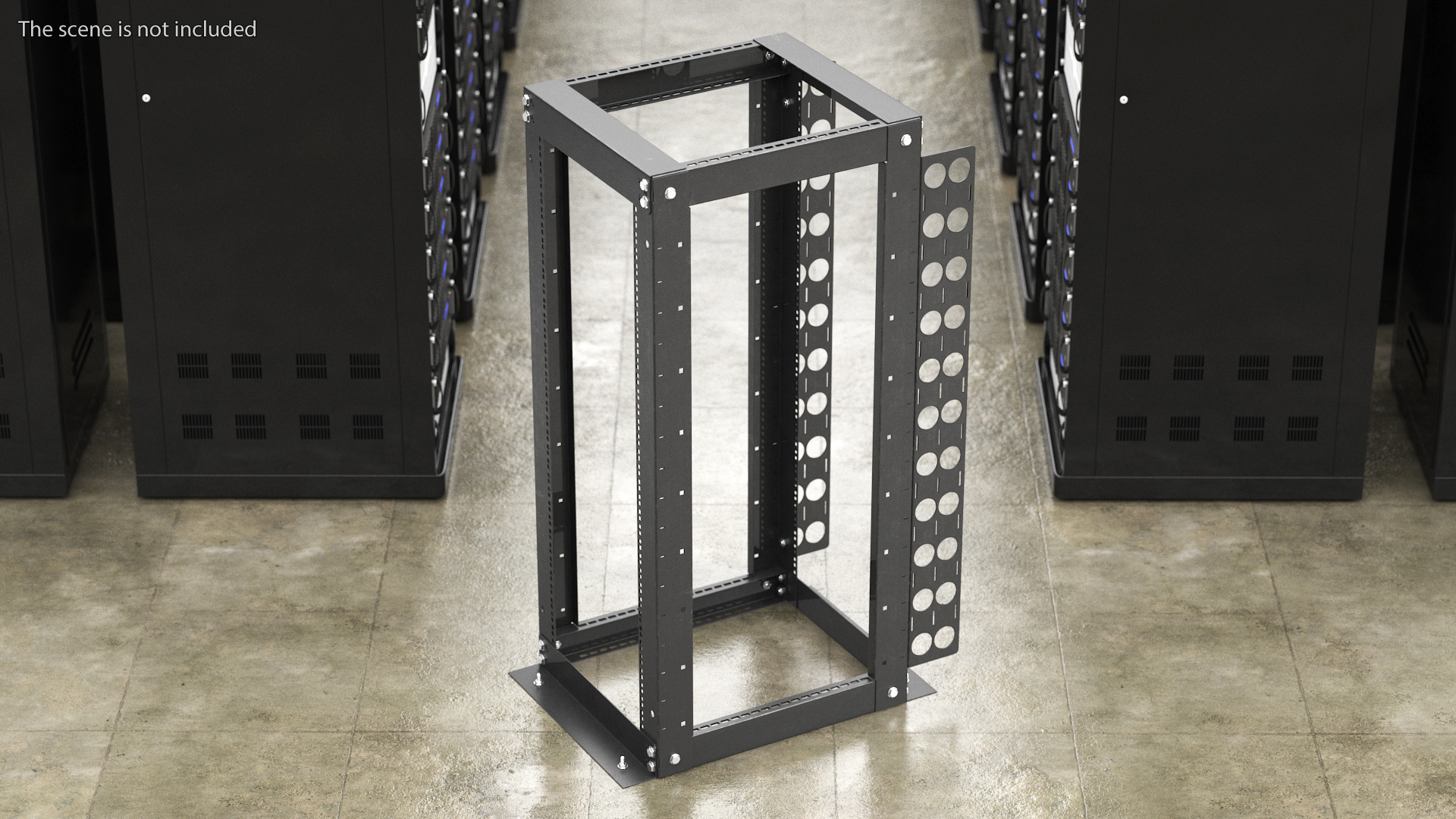 Open Frame Server Rack 30U Empty 3D