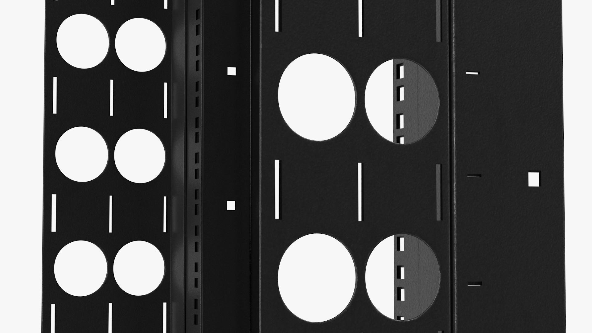 Open Frame Server Rack 30U Empty 3D
