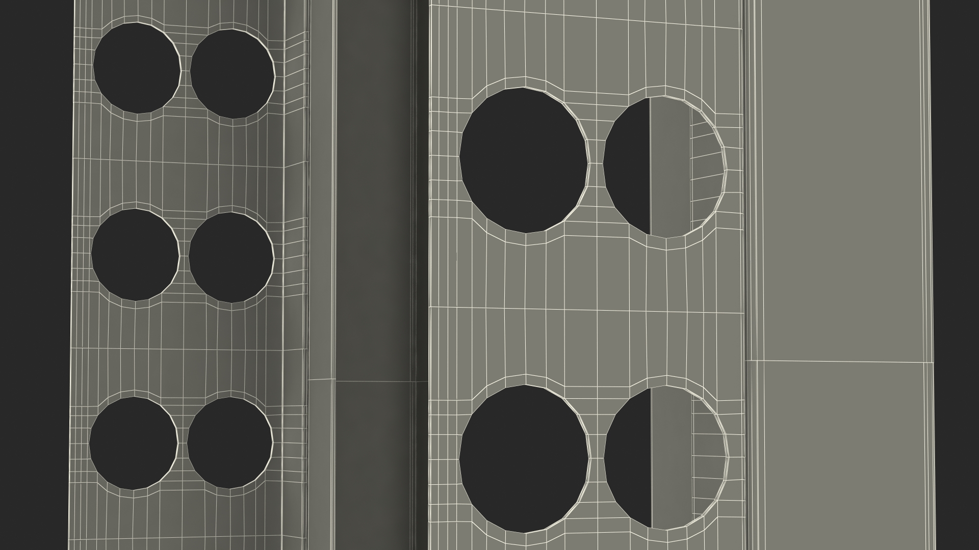Open Frame Server Rack 30U Empty 3D
