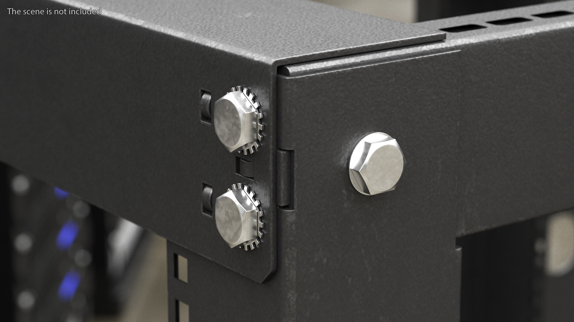 Open Frame Server Rack 30U Empty 3D