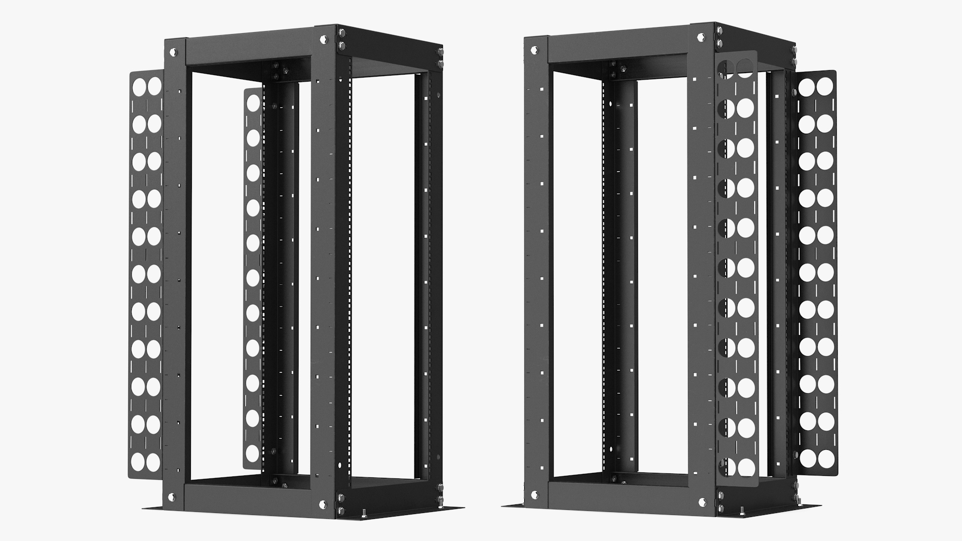 Open Frame Server Rack 30U Empty 3D