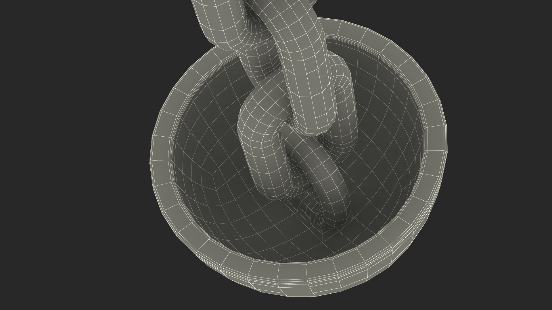 3D model French Chain Shot Cannon Projectile