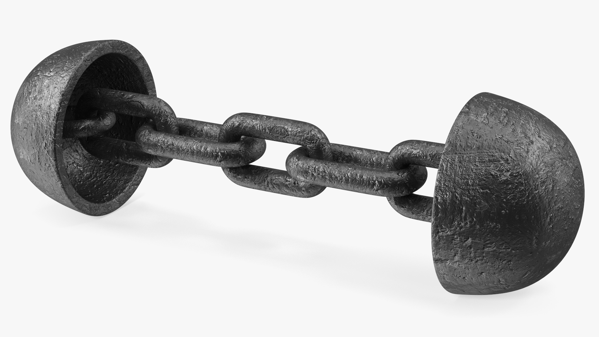 3D model French Chain Shot Cannon Projectile