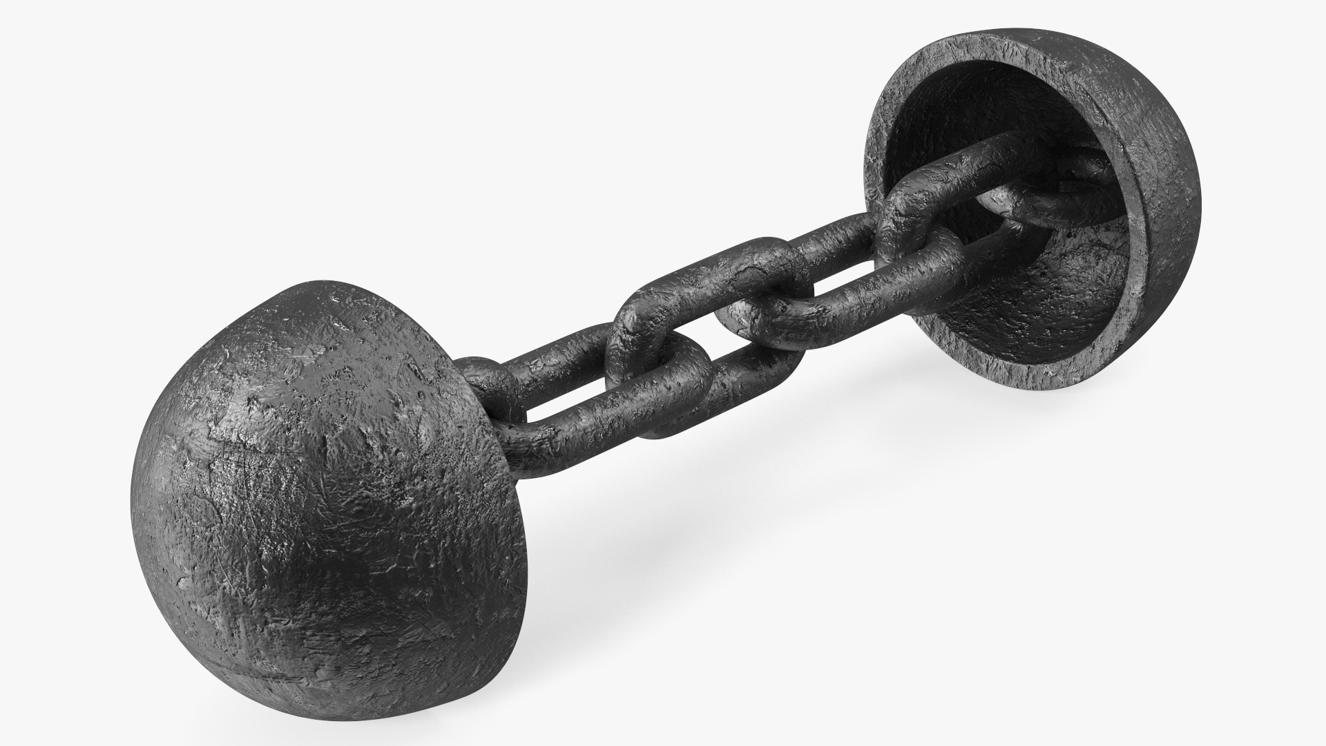 3D model French Chain Shot Cannon Projectile