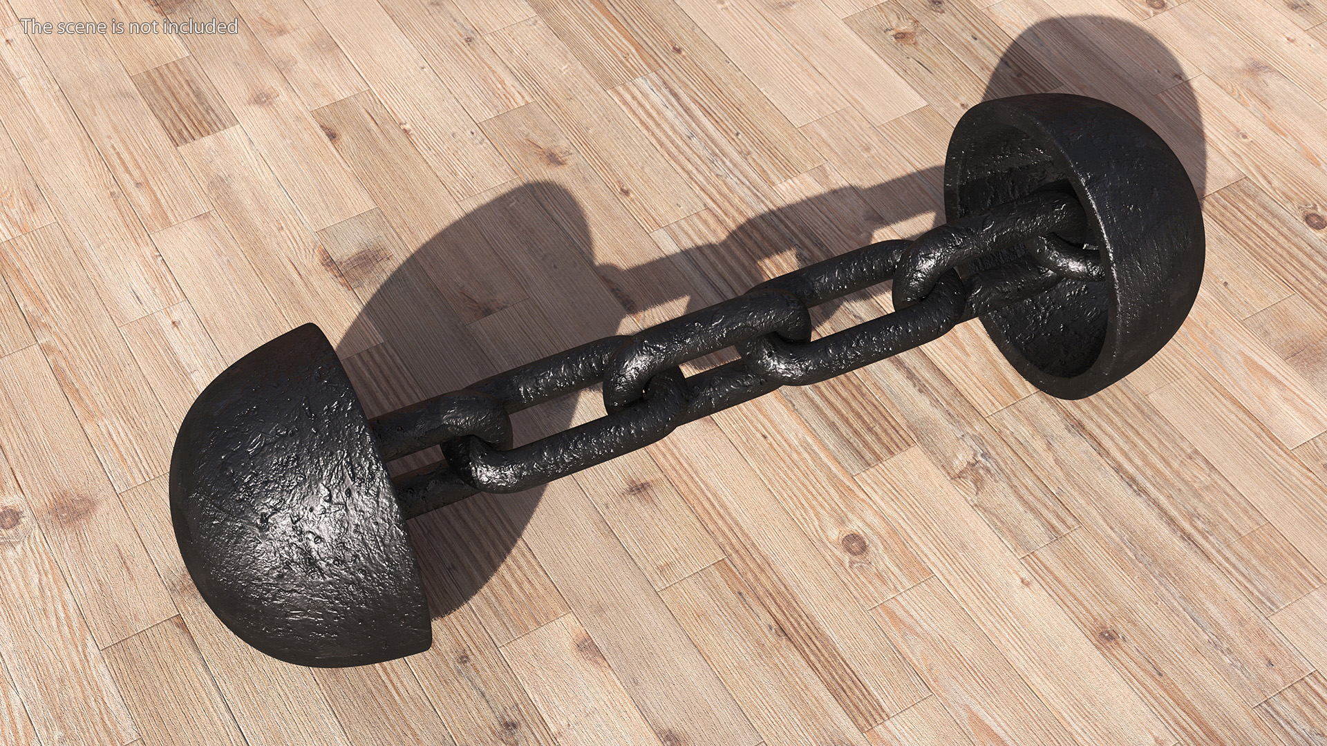 3D model French Chain Shot Cannon Projectile