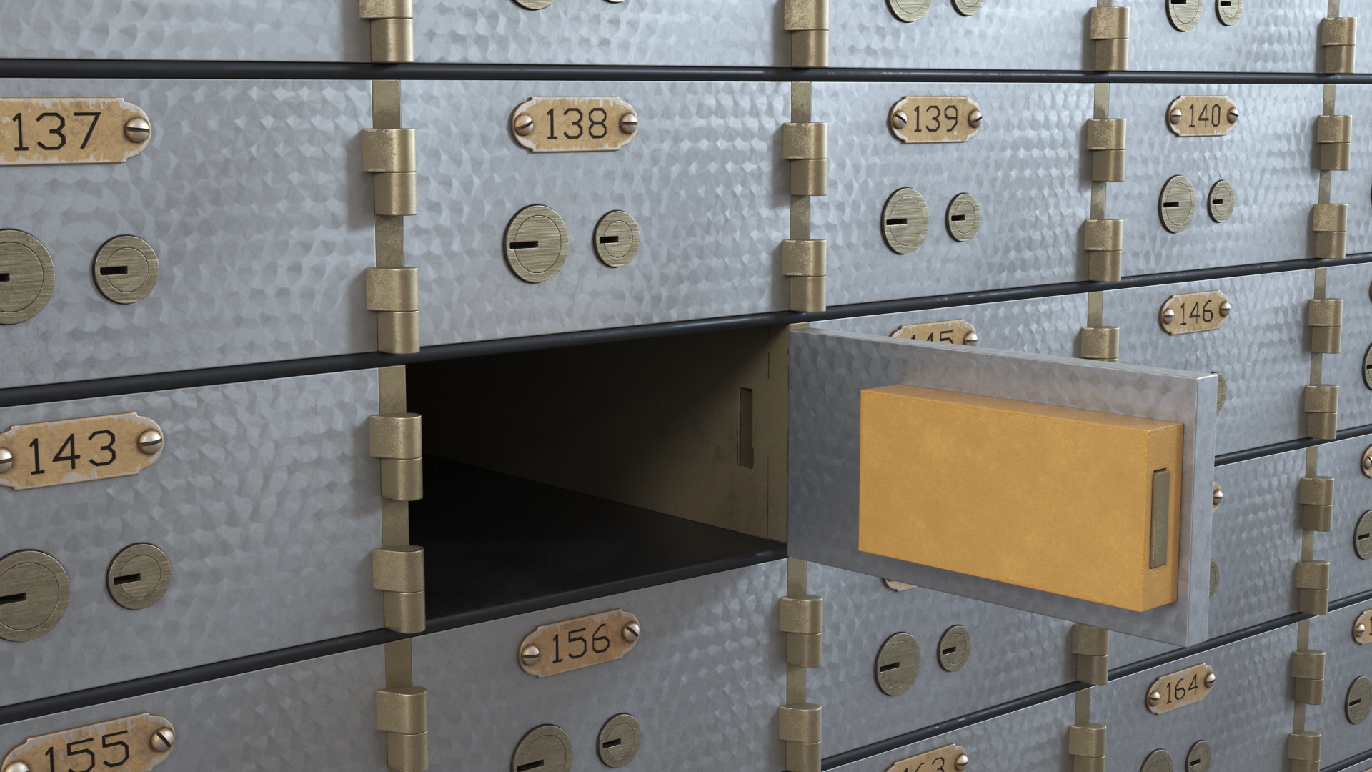 3D Safety Deposit Box model