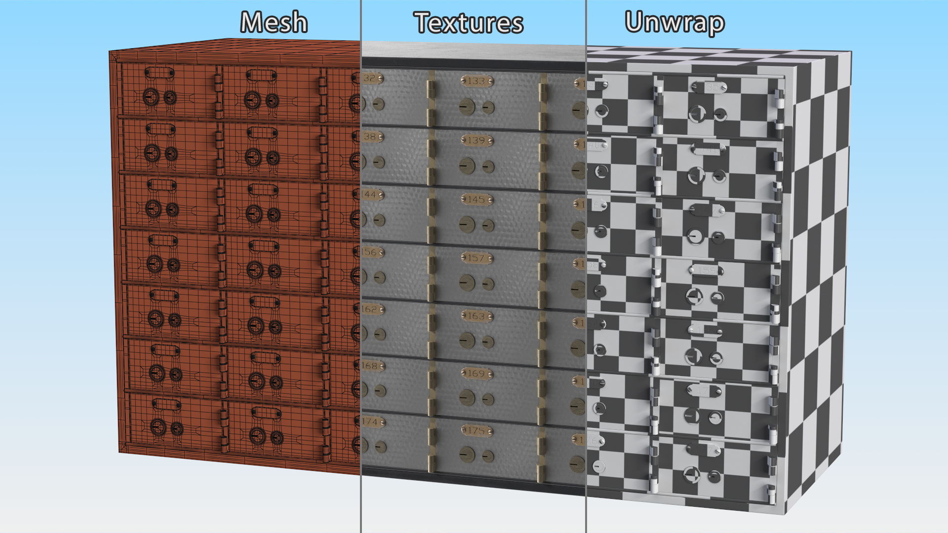 3D Safety Deposit Box model