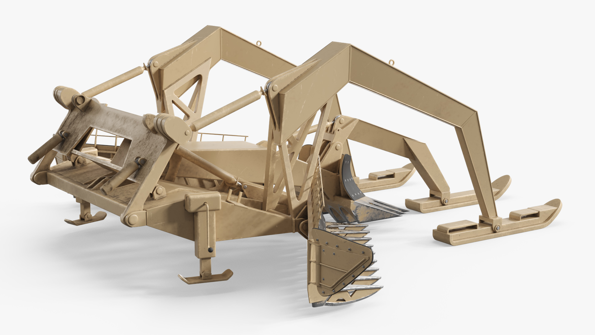 M1150 Full Width Mine Plow Desert, view 3