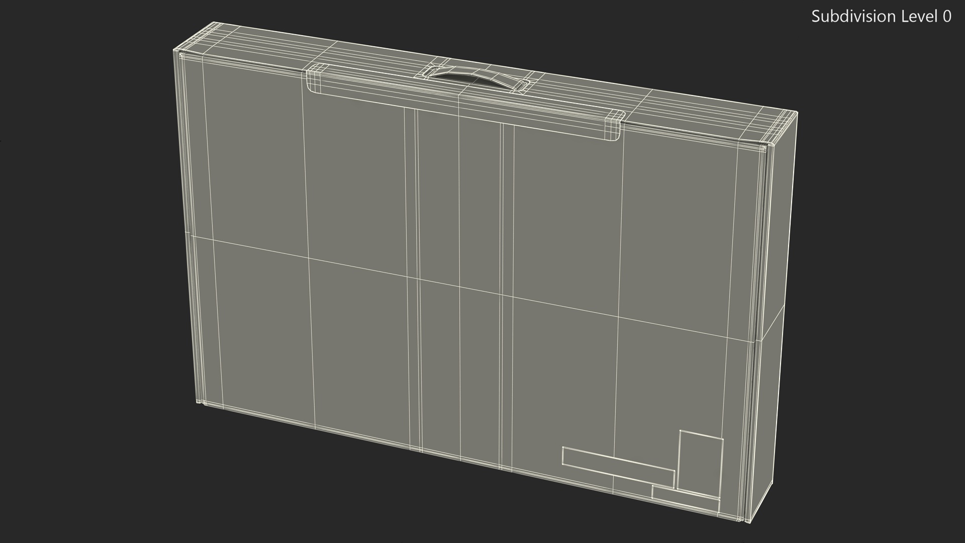 3D model Thin Laptop Box