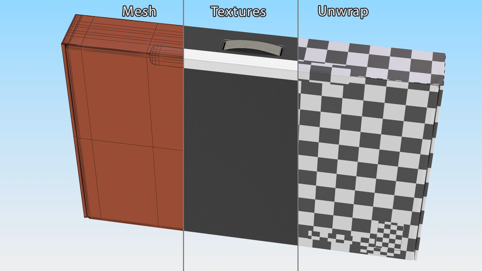 3D model Thin Laptop Box