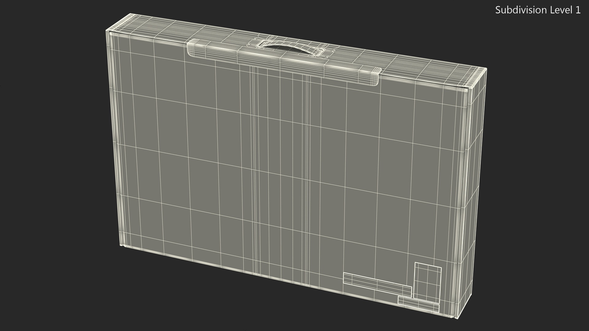 3D model Thin Laptop Box
