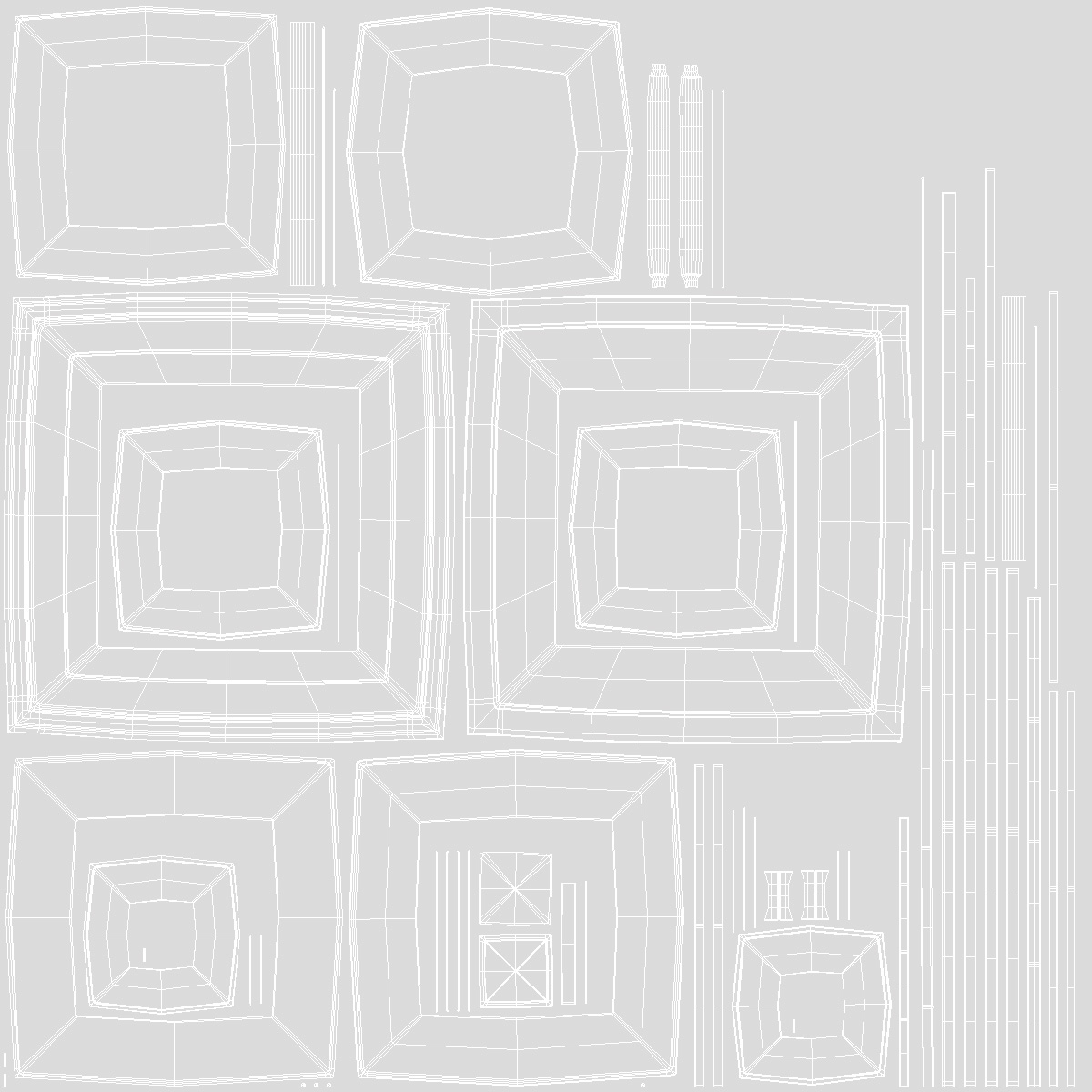 Air Vent Diffuser Square 3D model