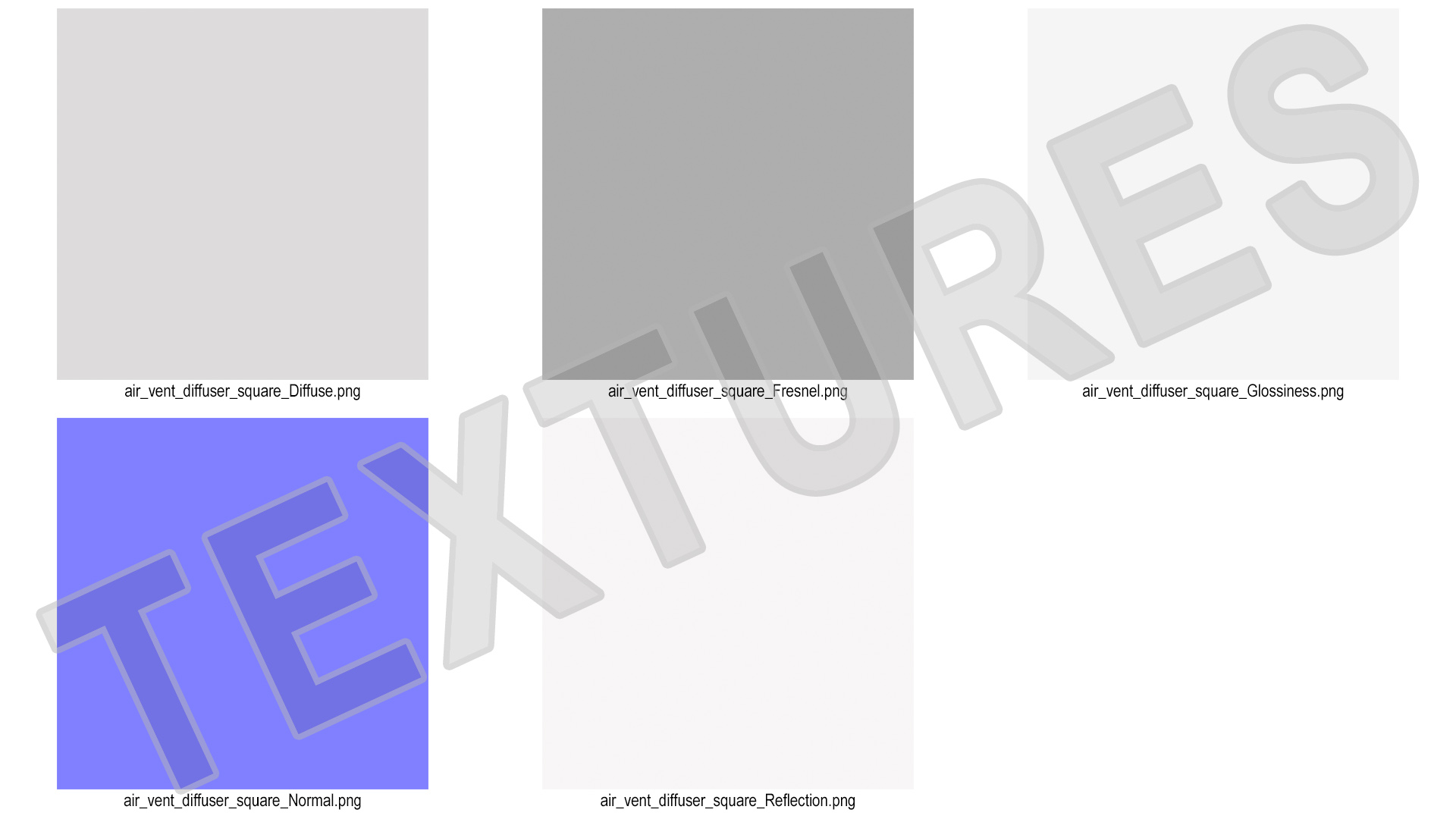 Air Vent Diffuser Square 3D model