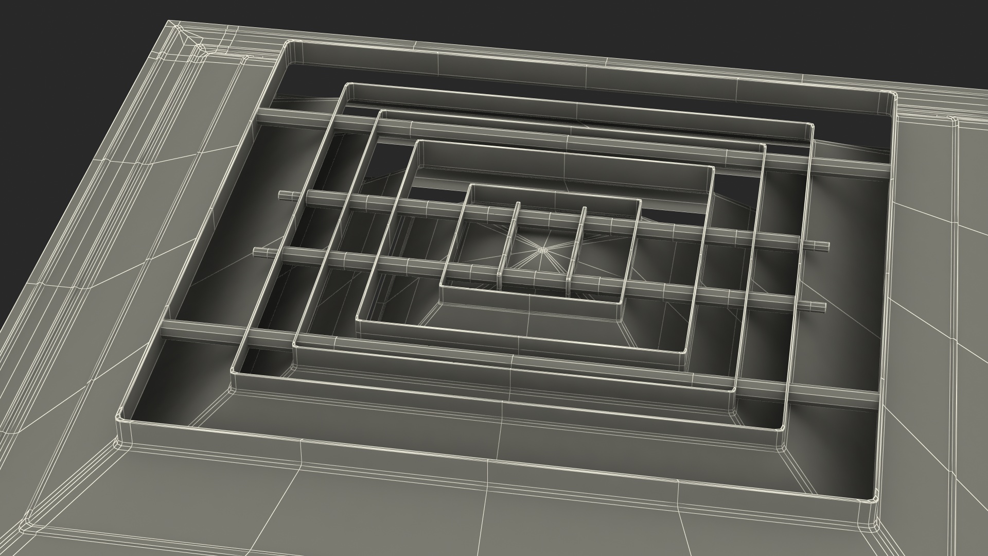Air Vent Diffuser Square 3D model
