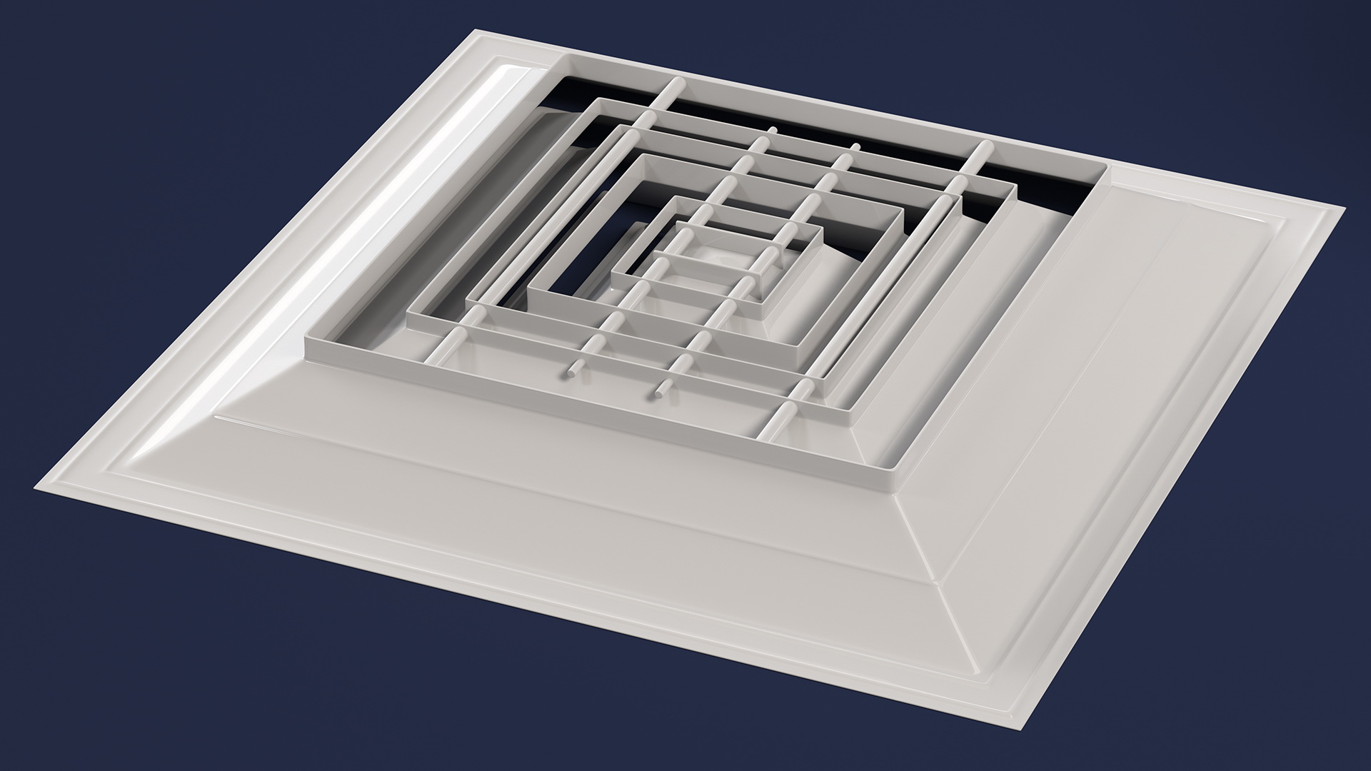 Air Vent Diffuser Square 3D model