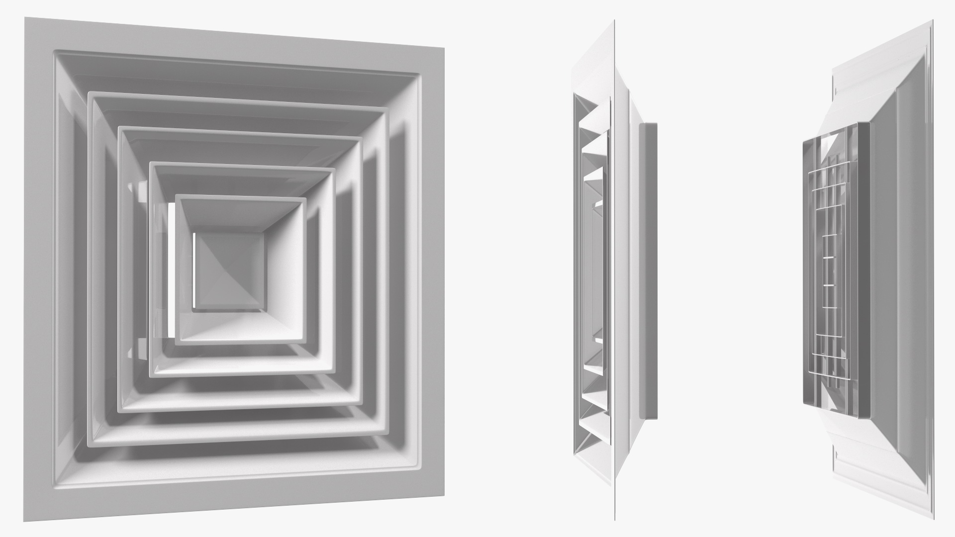 Air Vent Diffuser Square 3D model