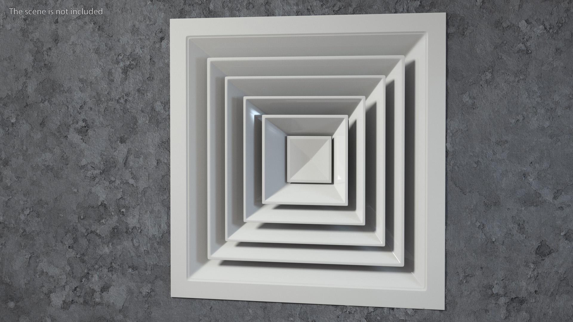 Air Vent Diffuser Square 3D model