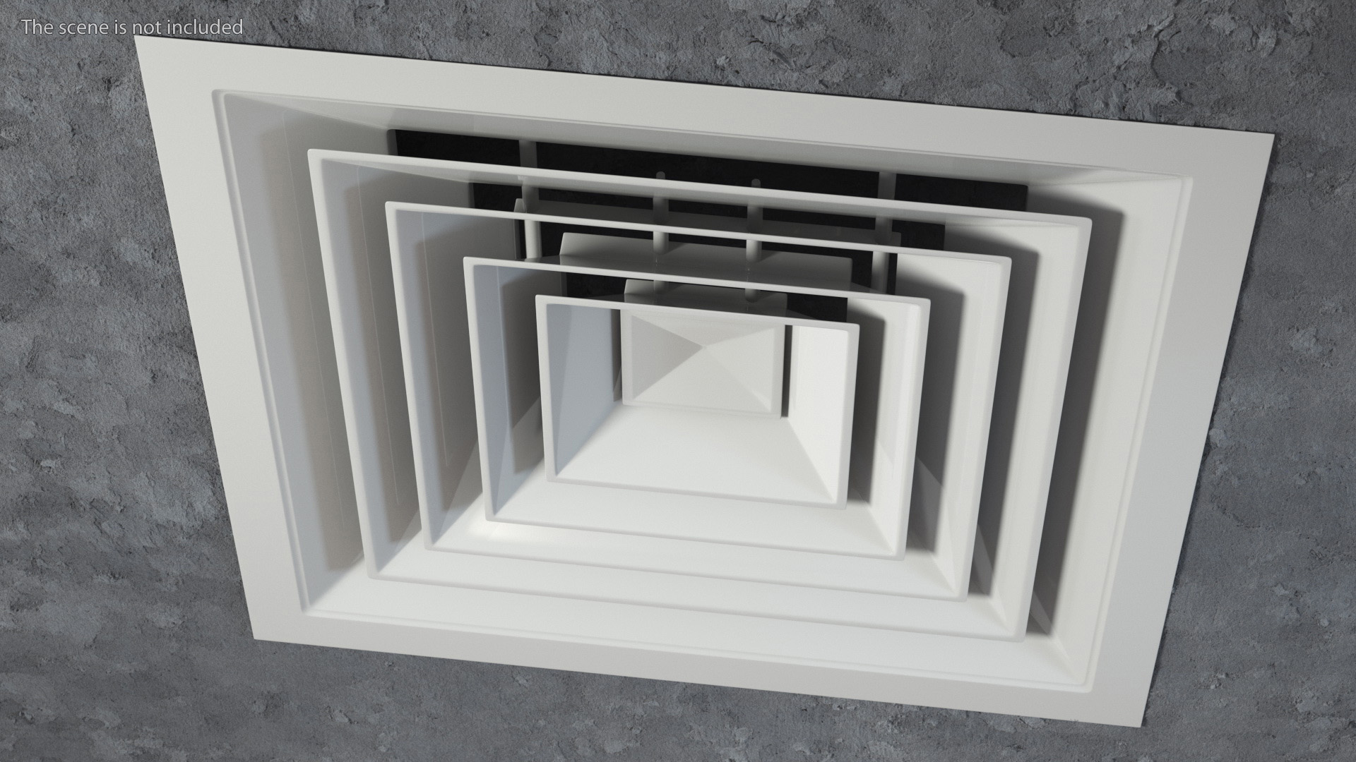 Air Vent Diffuser Square 3D model