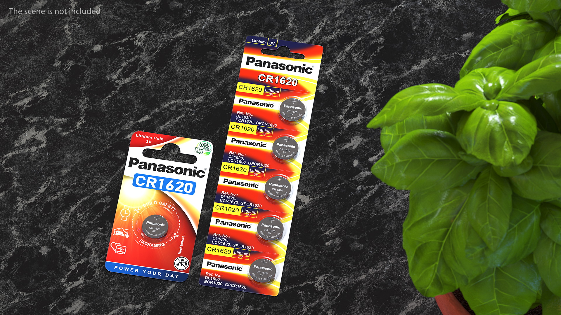 3D model Panasonic CR1620 Coin Battery Blister Package