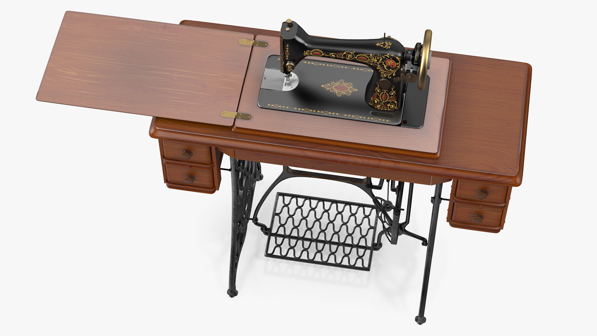 Antique Sewing Machine 3D