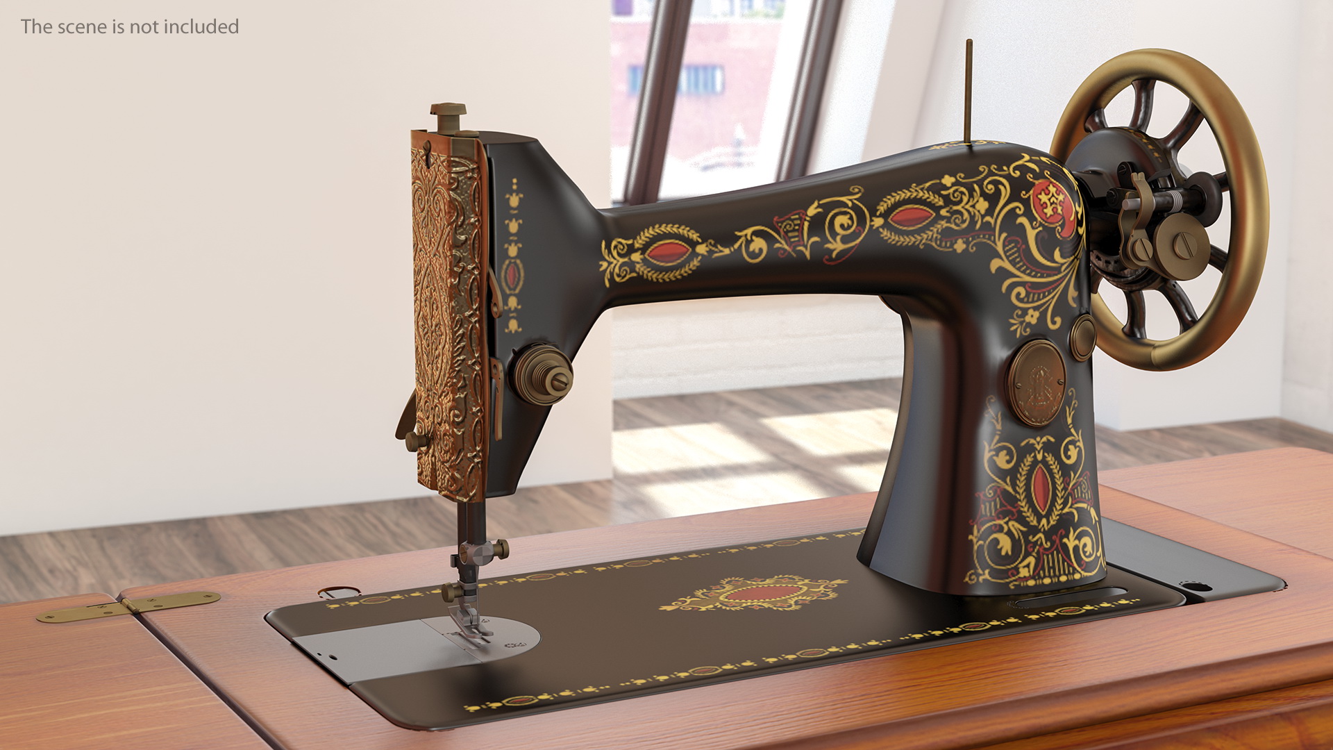 Antique Sewing Machine 3D