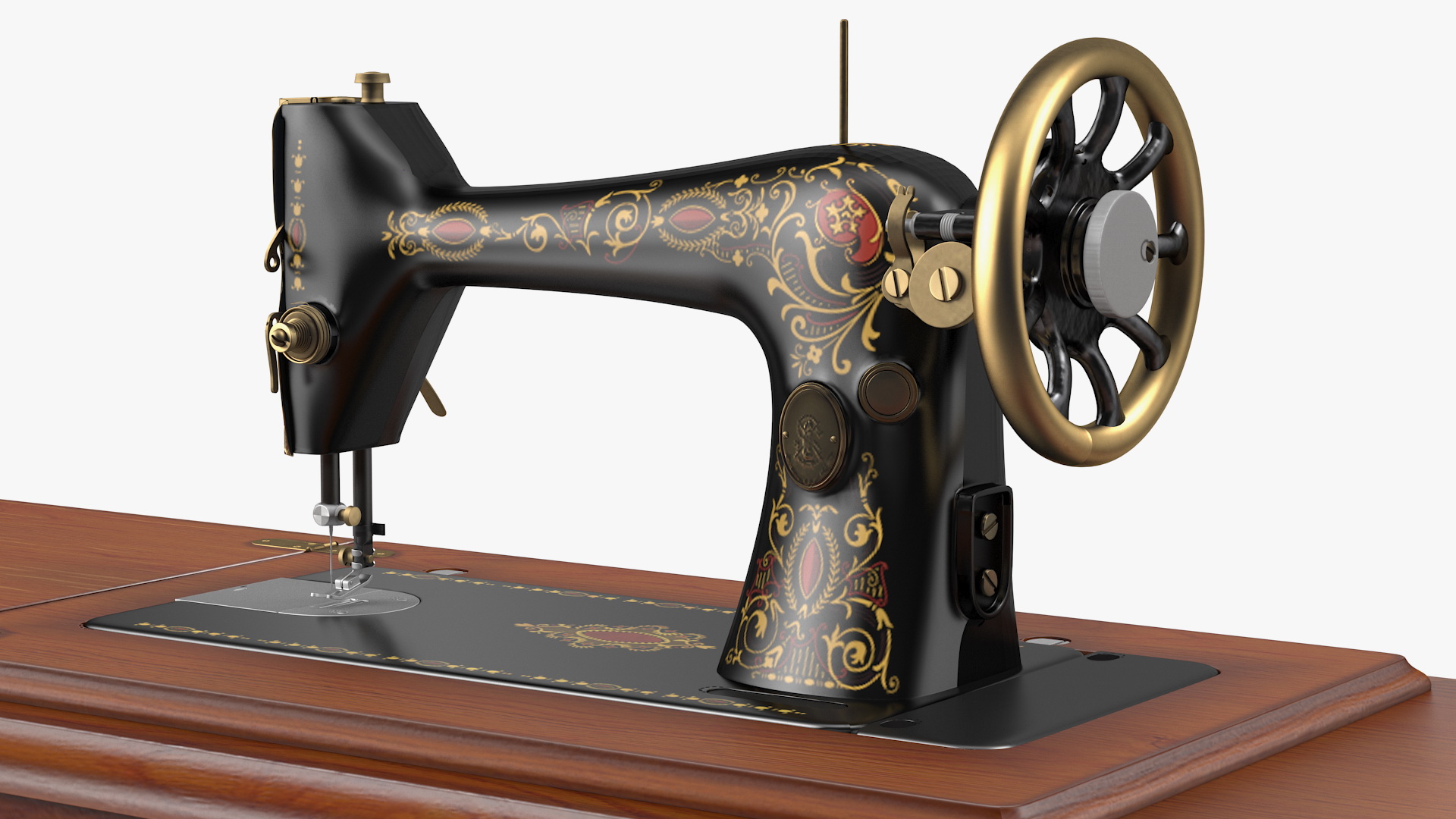 Antique Sewing Machine 3D