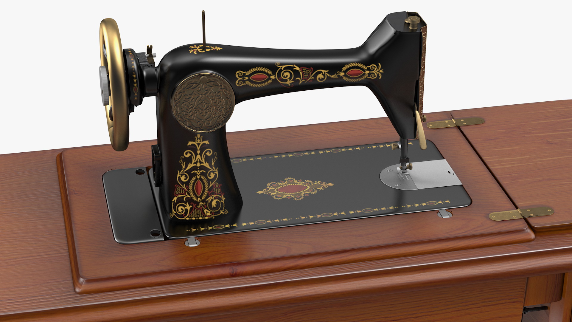 Antique Sewing Machine 3D