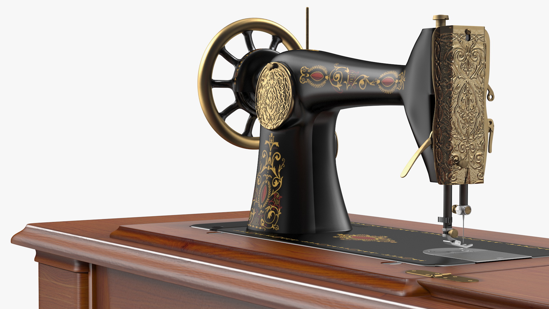 Antique Sewing Machine 3D