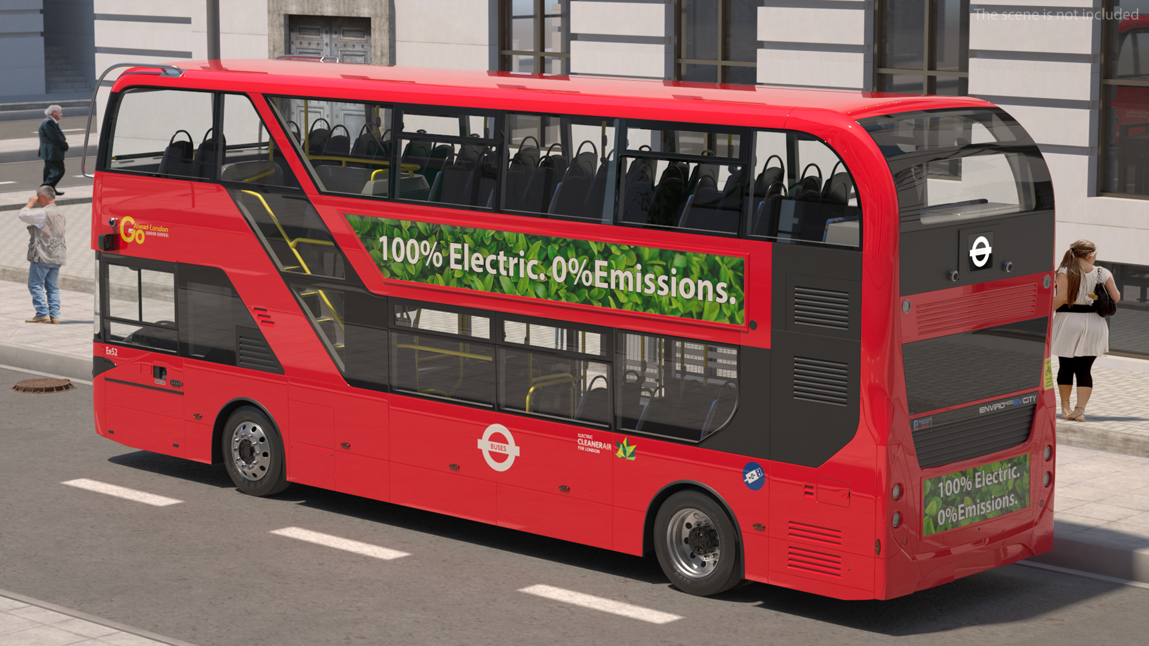 3D BYD Routemaster Double Decker Rigged