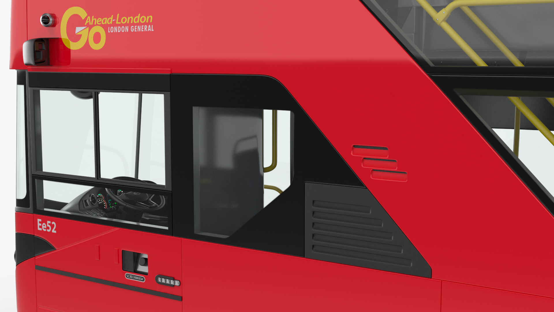3D BYD Routemaster Double Decker Rigged