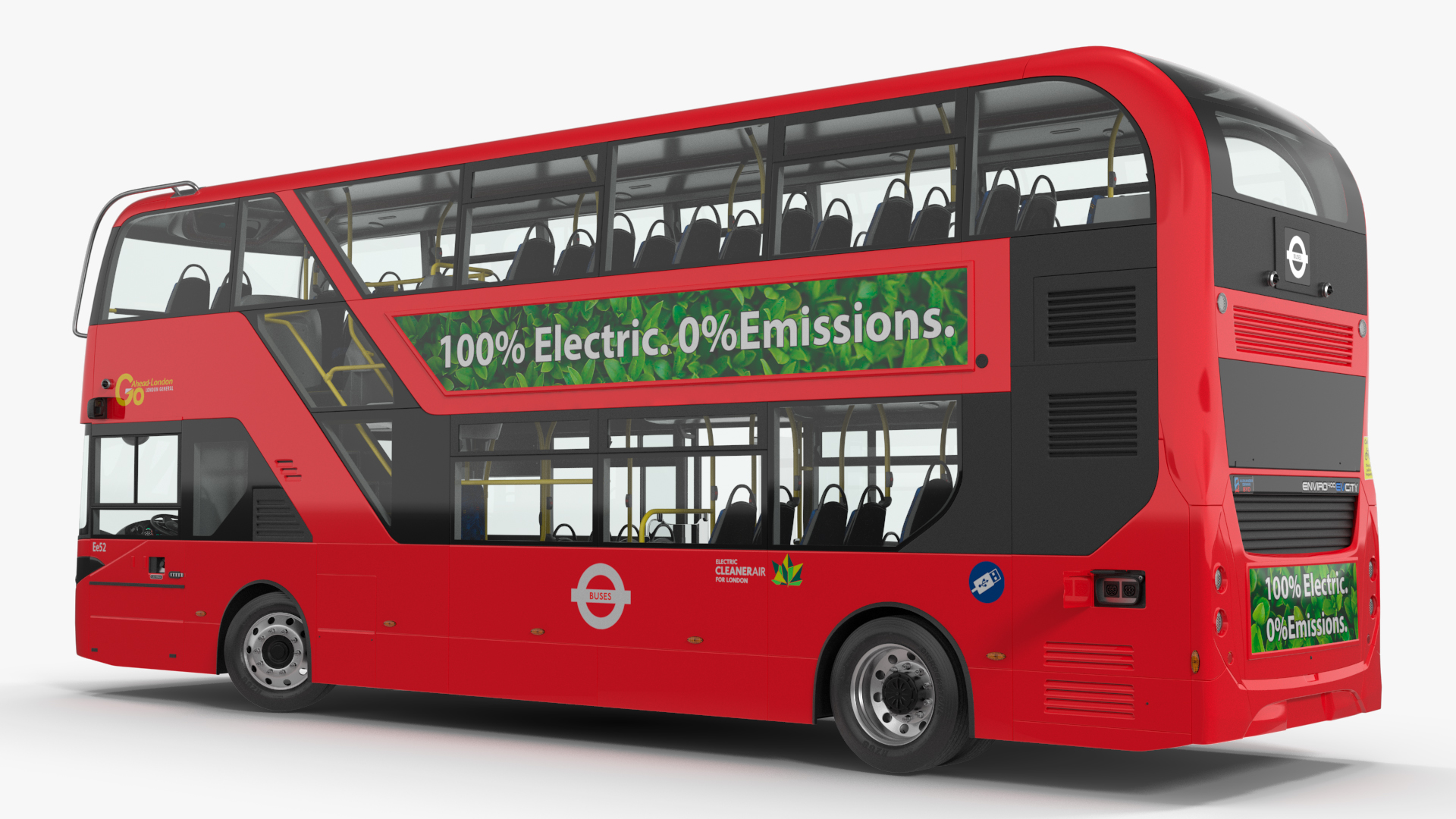 3D BYD Routemaster Double Decker Rigged