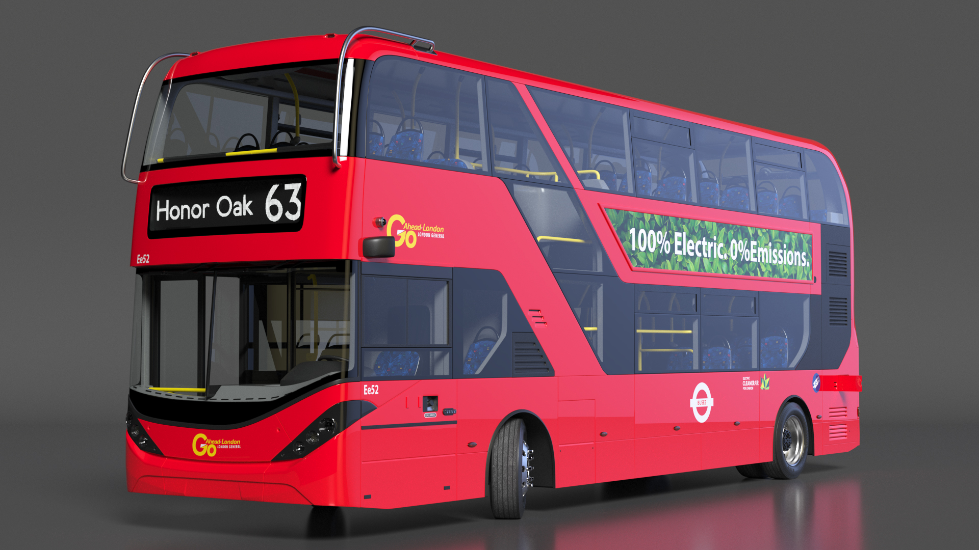 3D BYD Routemaster Double Decker Rigged