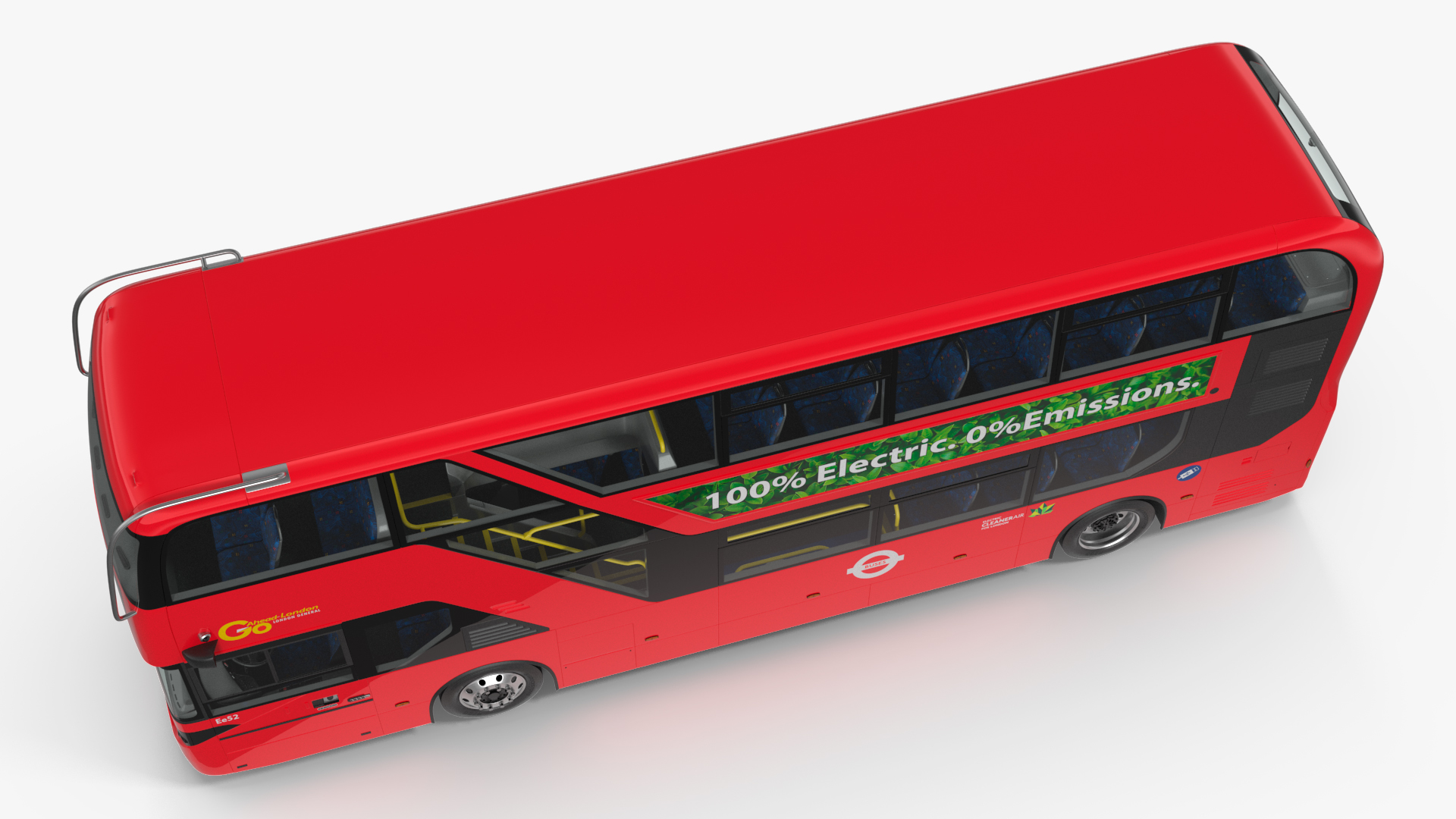 3D BYD Routemaster Double Decker Rigged