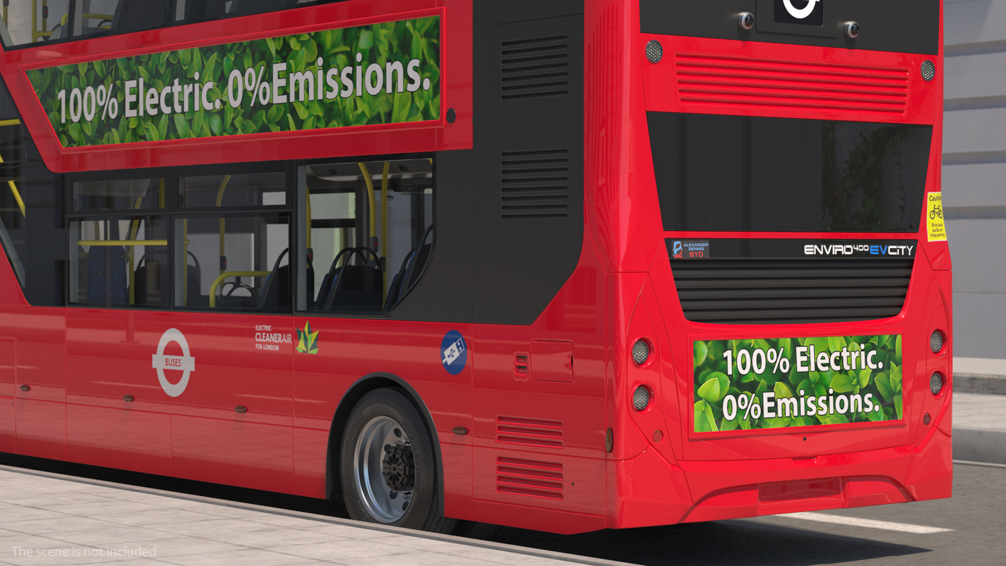 3D BYD Routemaster Double Decker Rigged