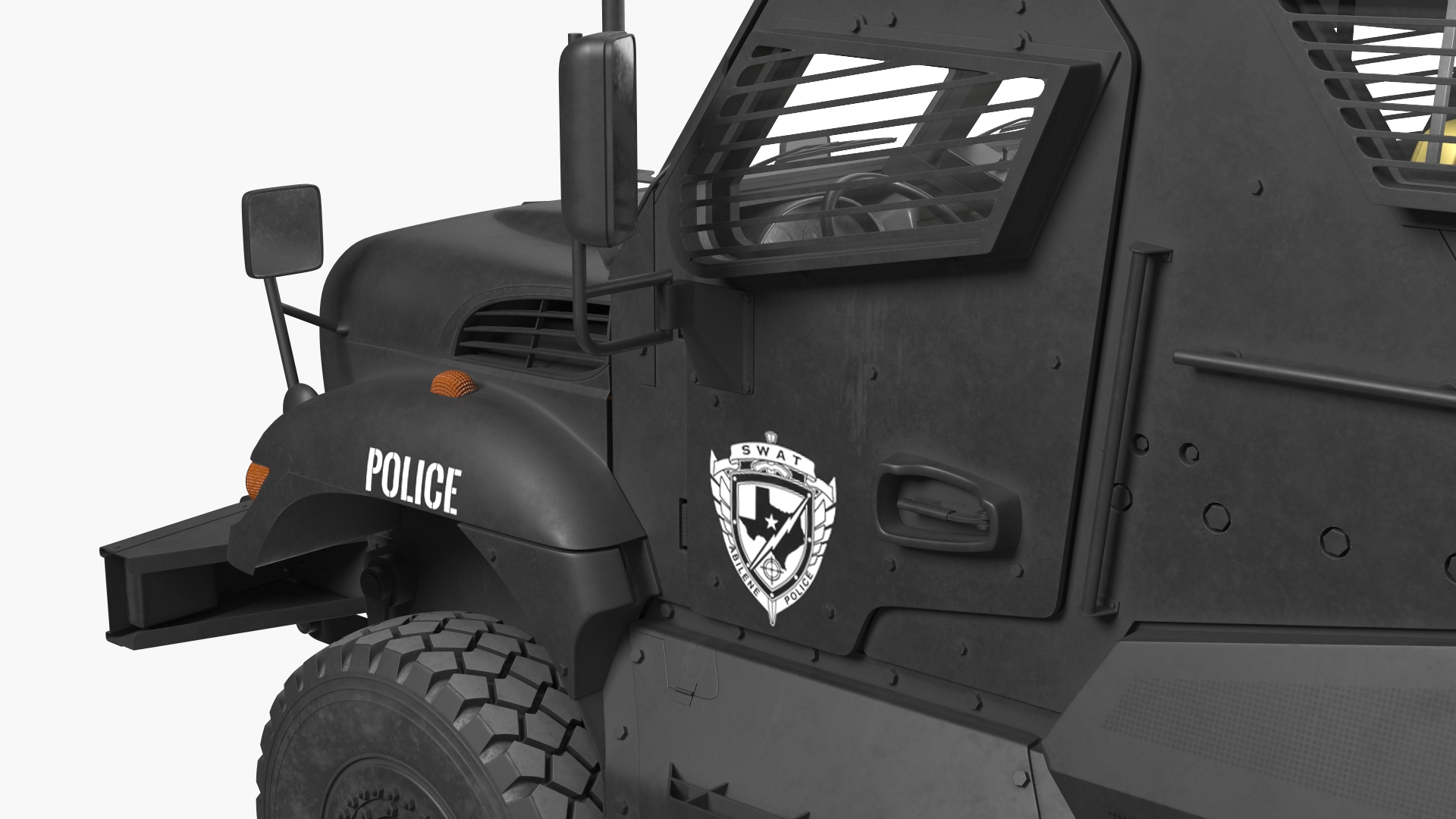 3D SWAT Vehicle International MaxxPro Rigged