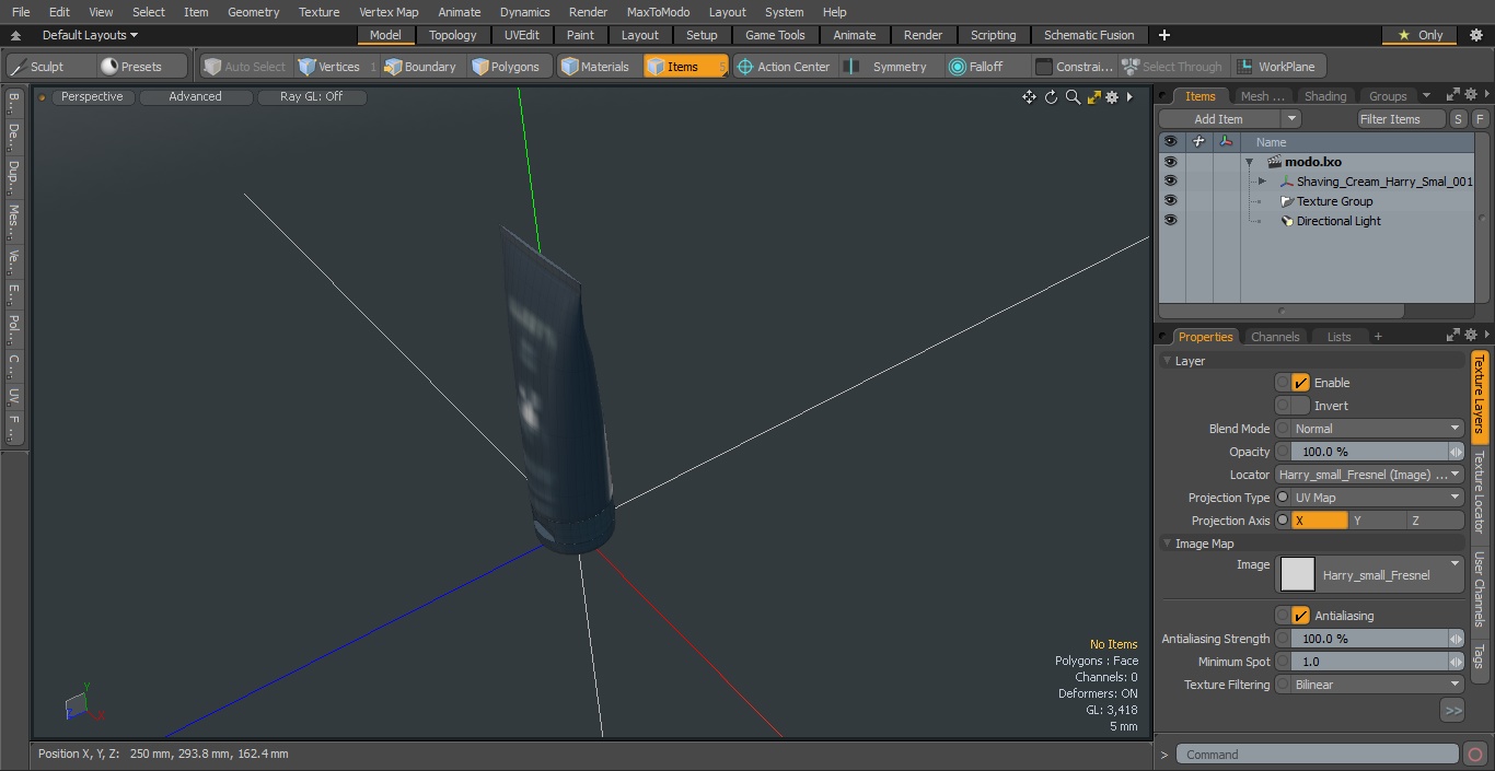 3D model Shaving Cream Harry Small