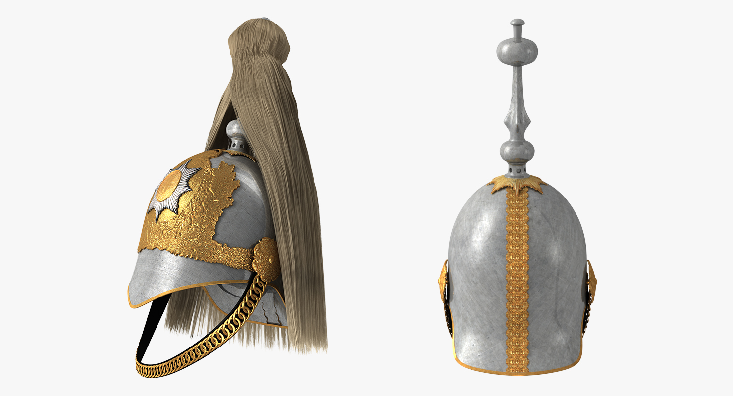 3D British Cavalry Royal Life Guard Uniform Set with Fur model